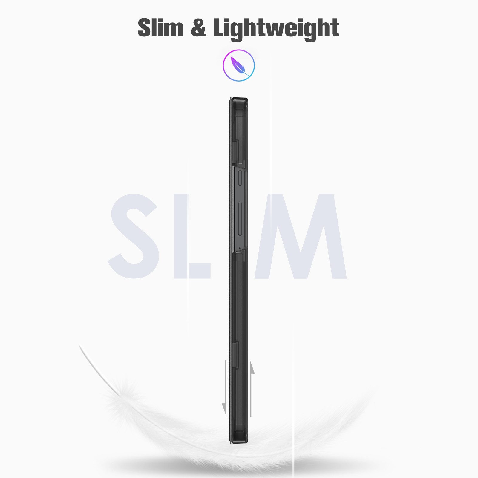 Fintie Tablet-Hülle für Samsung Galaxy Tab A11 8,7" 2025/ Tab A9 8.7 Zoll Tablet, Ultra Dünn Schutzhülle mit Transparenter Rückseite – Bild 3 von 5