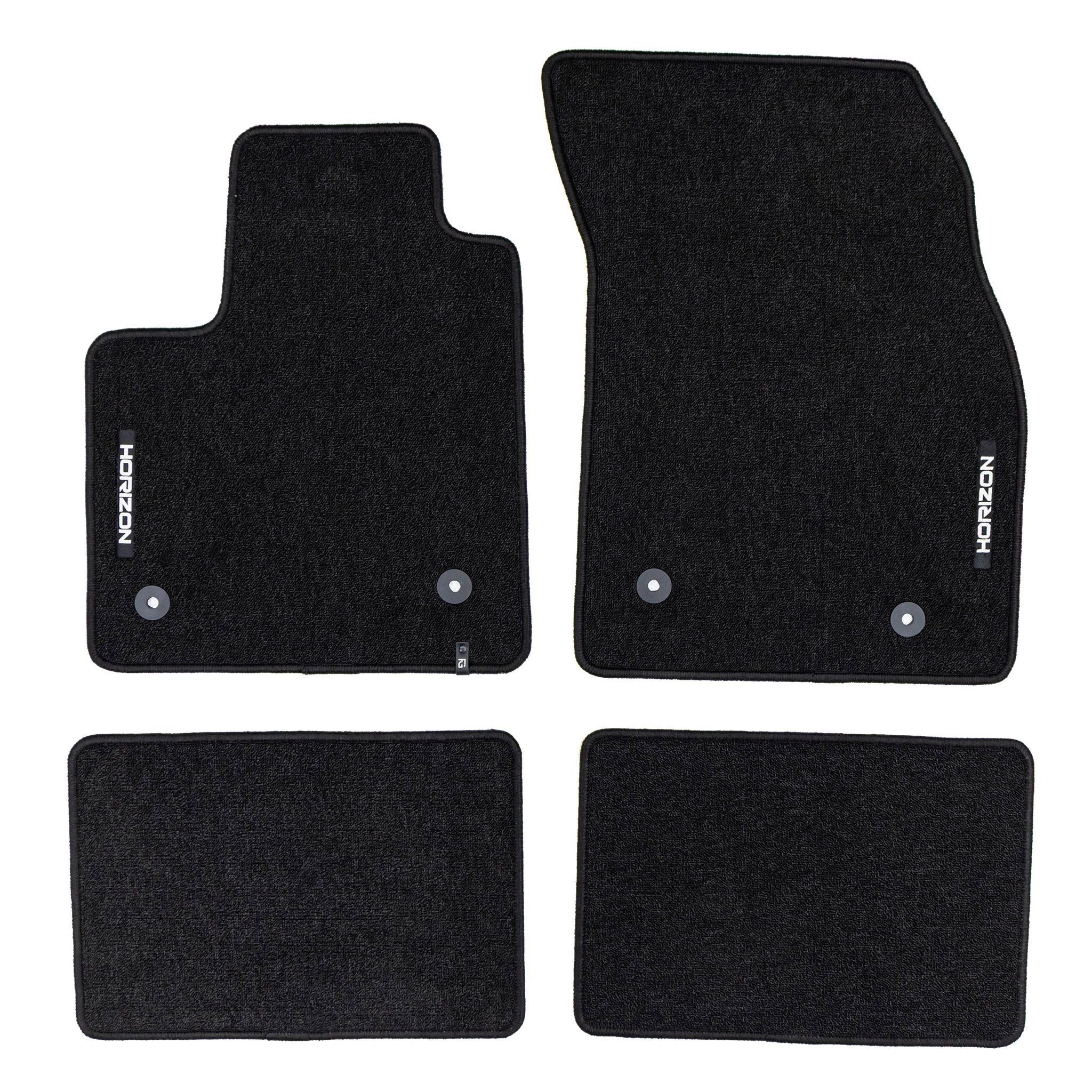 OMAC Auto-Fußmatten Velours für Ford Focus mk4 2018-25 Autoteppich Automatten Schwarz 4tlg (4 St), für Ford Focus mk4 2018-2025 Ford Focus mk4 2018-2025, Antirutsch,Wasserfest,Einfache Installation