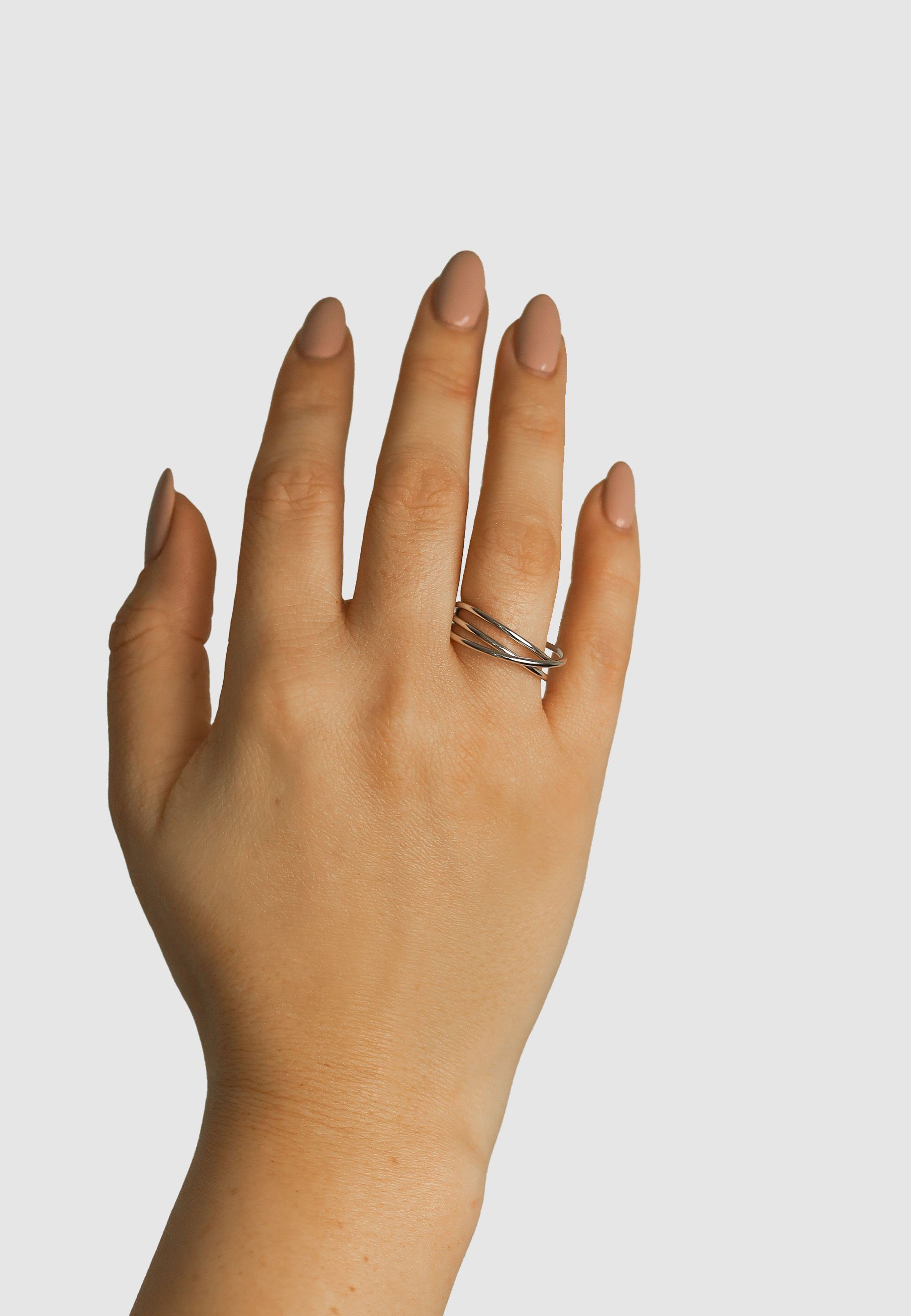Fingerring Design NANA in Curvey Glam, KAY verschlungenem