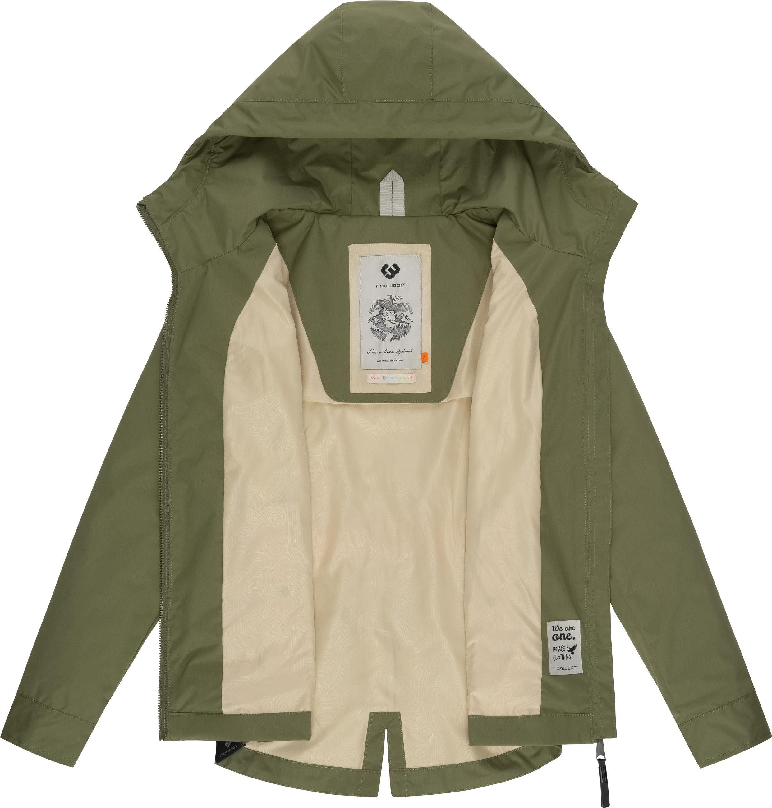 Ragwear Outdoorjacke Monade Übergang stylische Übergangsjacke mit großer Kapuze – Bild 5 von 5