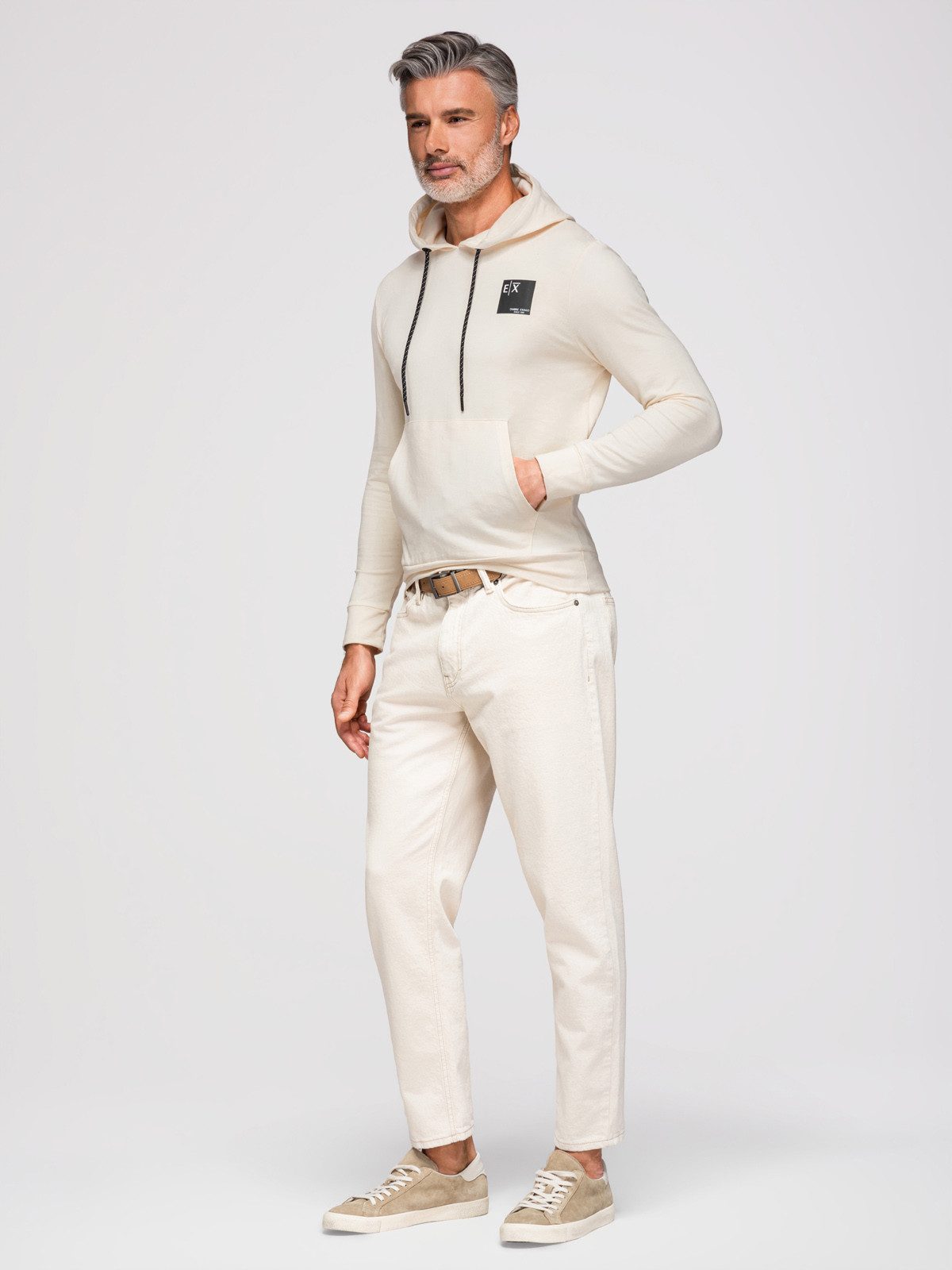 OMBRE Kapuzenshirt Herren Känguru-Sweatshirt mit Kapuze