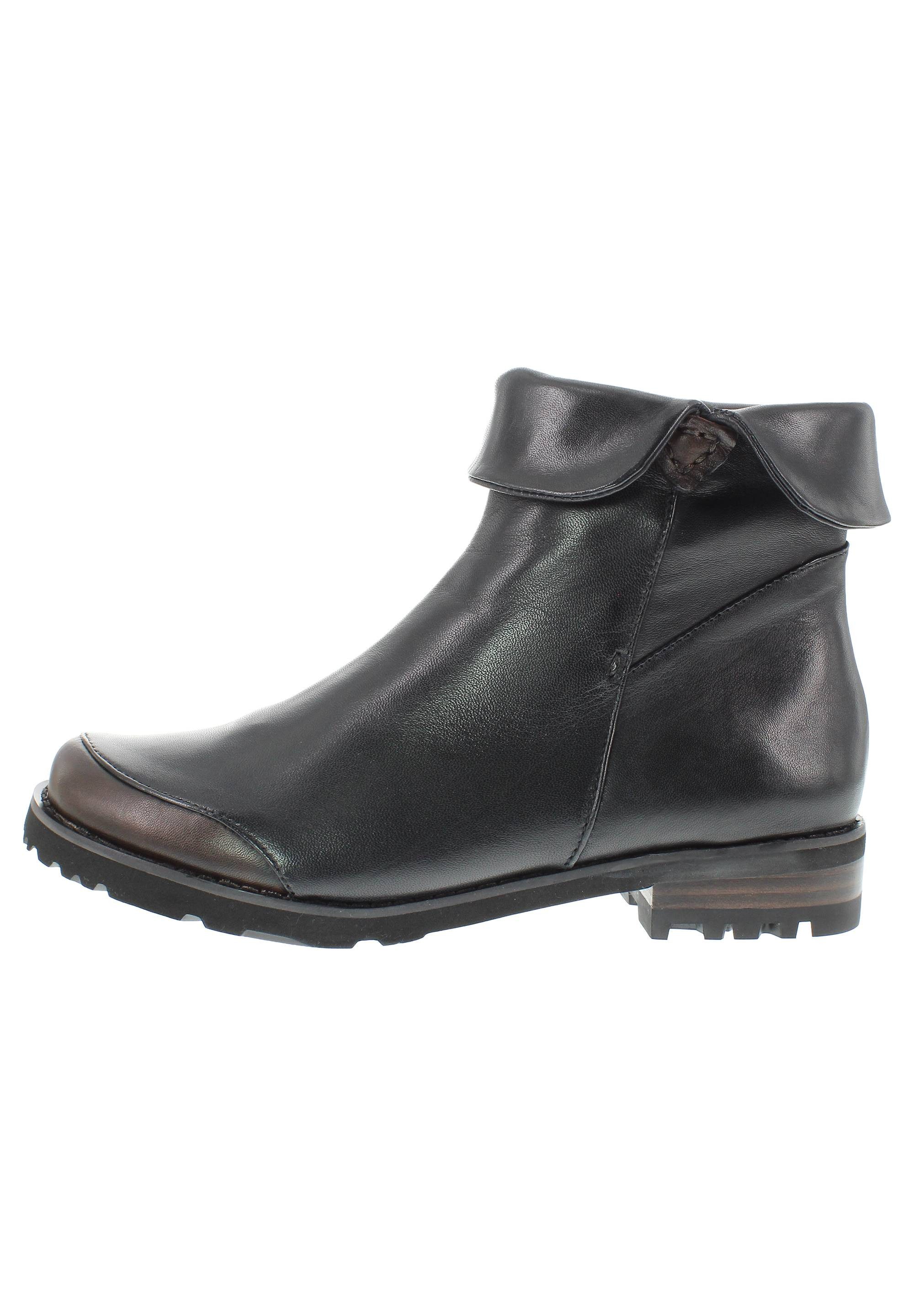 Everybody TUBER - Stilvolle Lederstiefelette mit raffiniertem Schaftdetail Schlupfstiefel