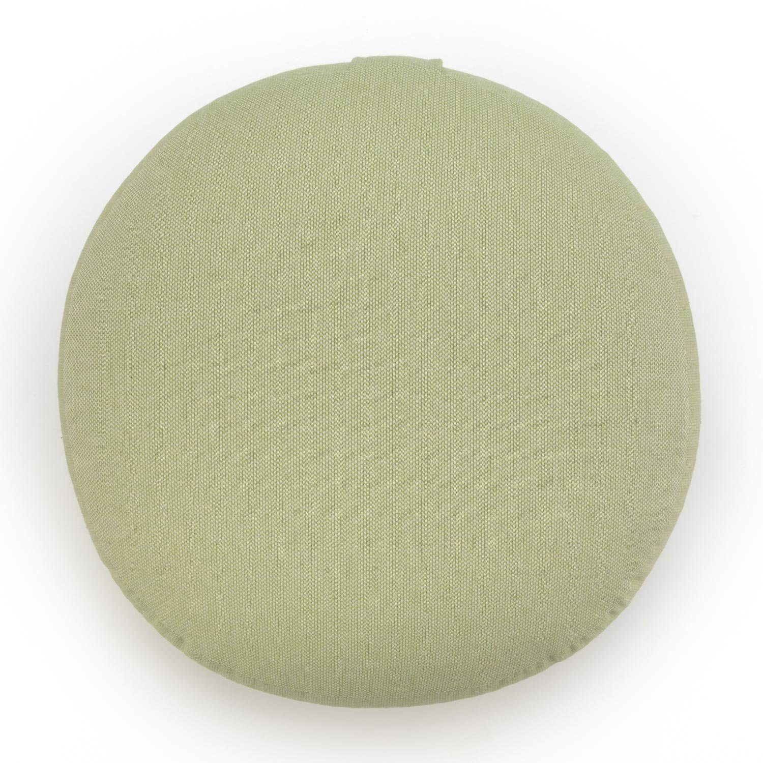bodhi Meditationskissen BIG RONDO groß-flach Meditationskissen, CLASSIC dobby hellgrün