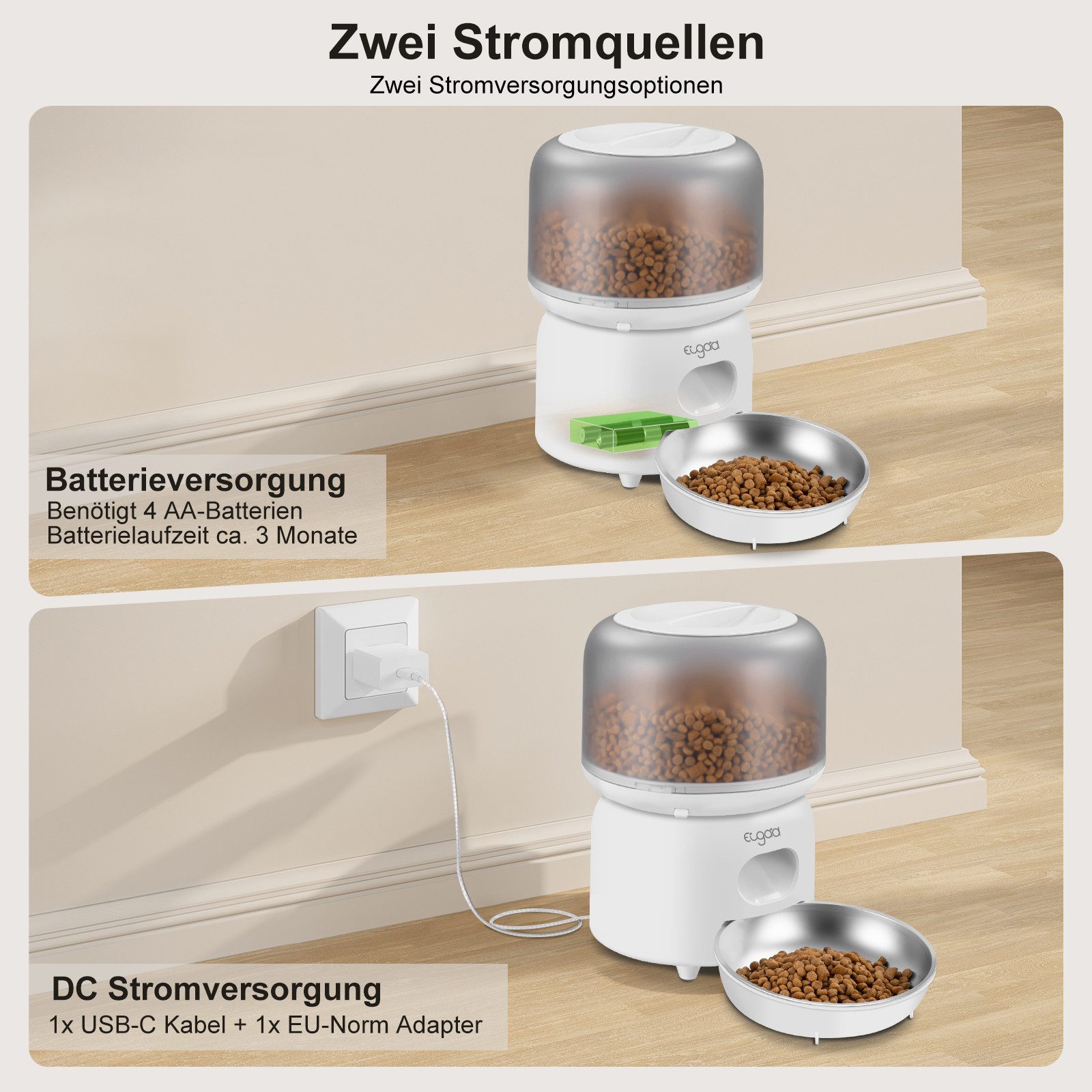 Arquivet Futterspender Aus Edelstahl Für Katzen – Rutschfest, 0,24 Liter, Ideal Als Futterhaus Oder Snack-Ablage