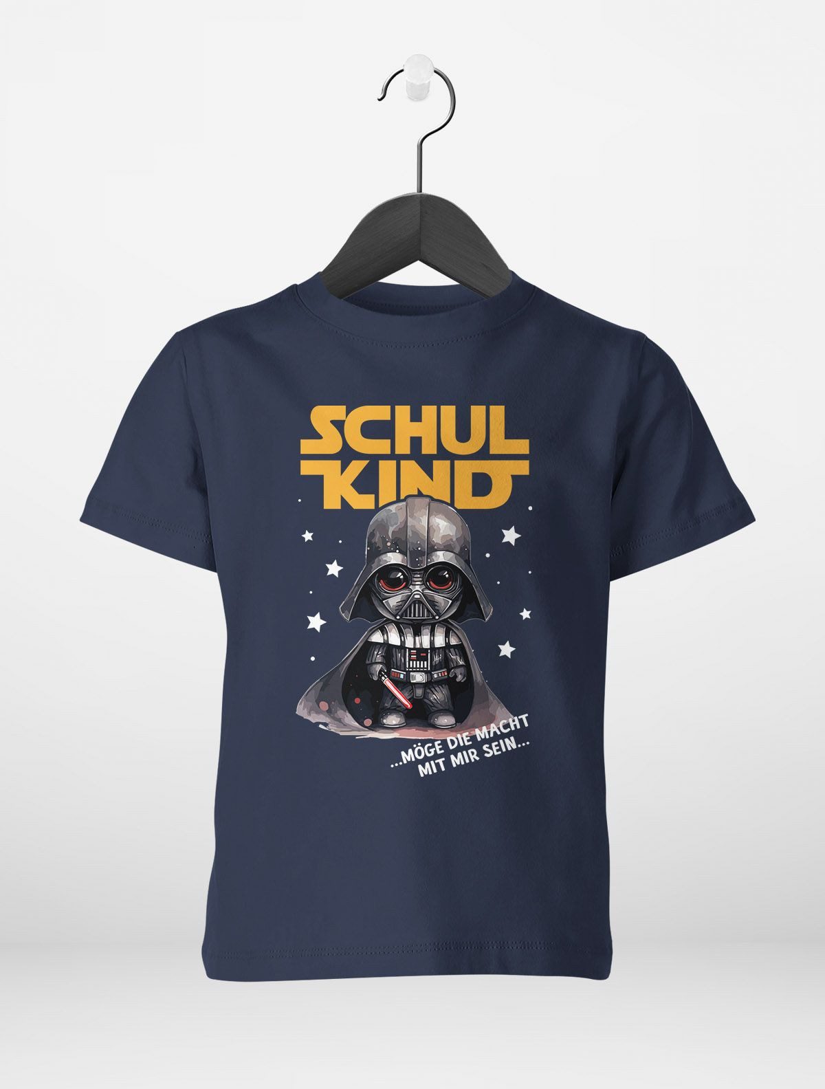 Print-Shirt Kinder Jungen T-Shirt Einschulung Möge die Macht mit mir sein