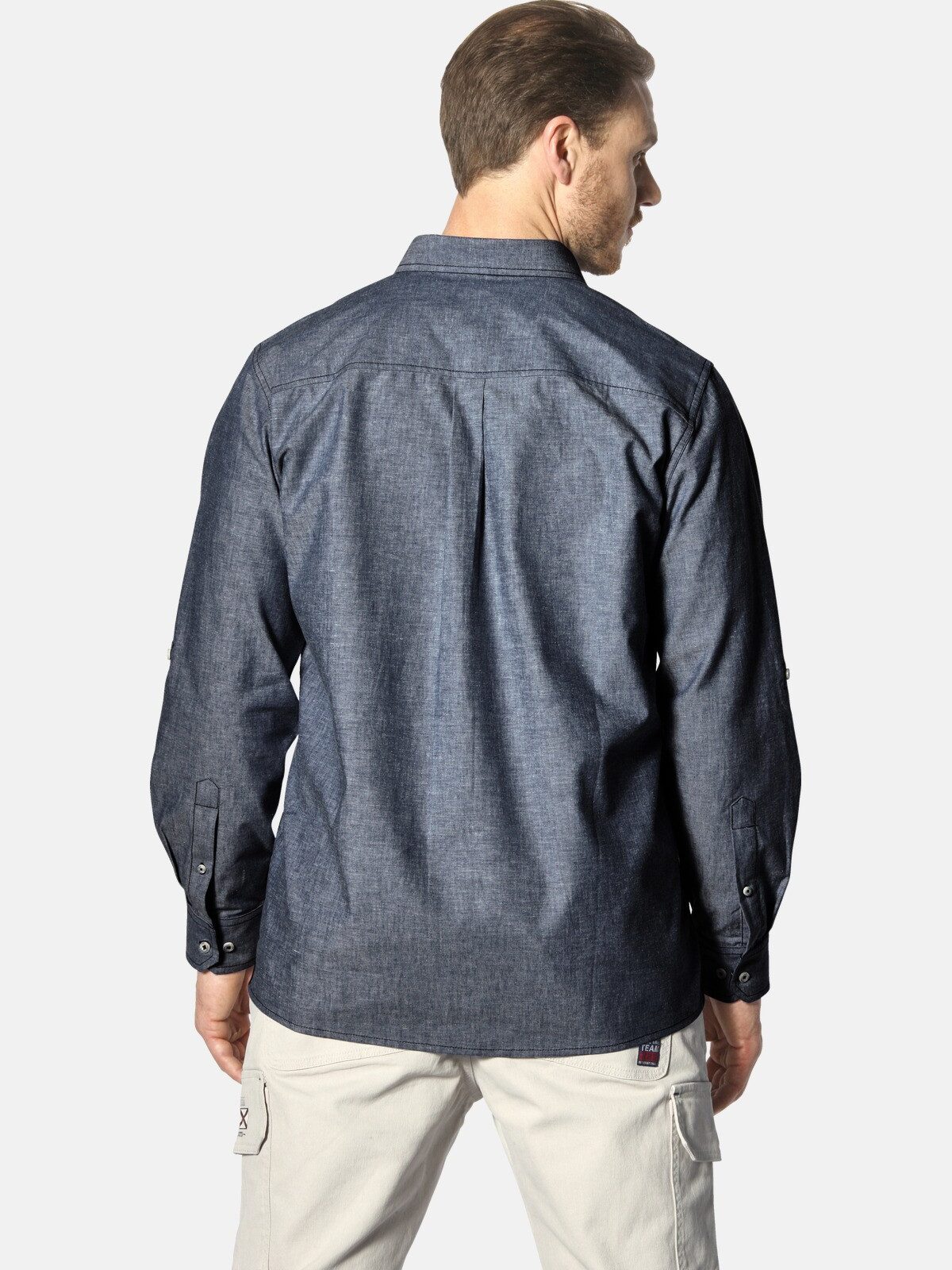 Jan Vanderstorm Langarmhemd LEVTARVIK im Jeanslook günstig online kaufen