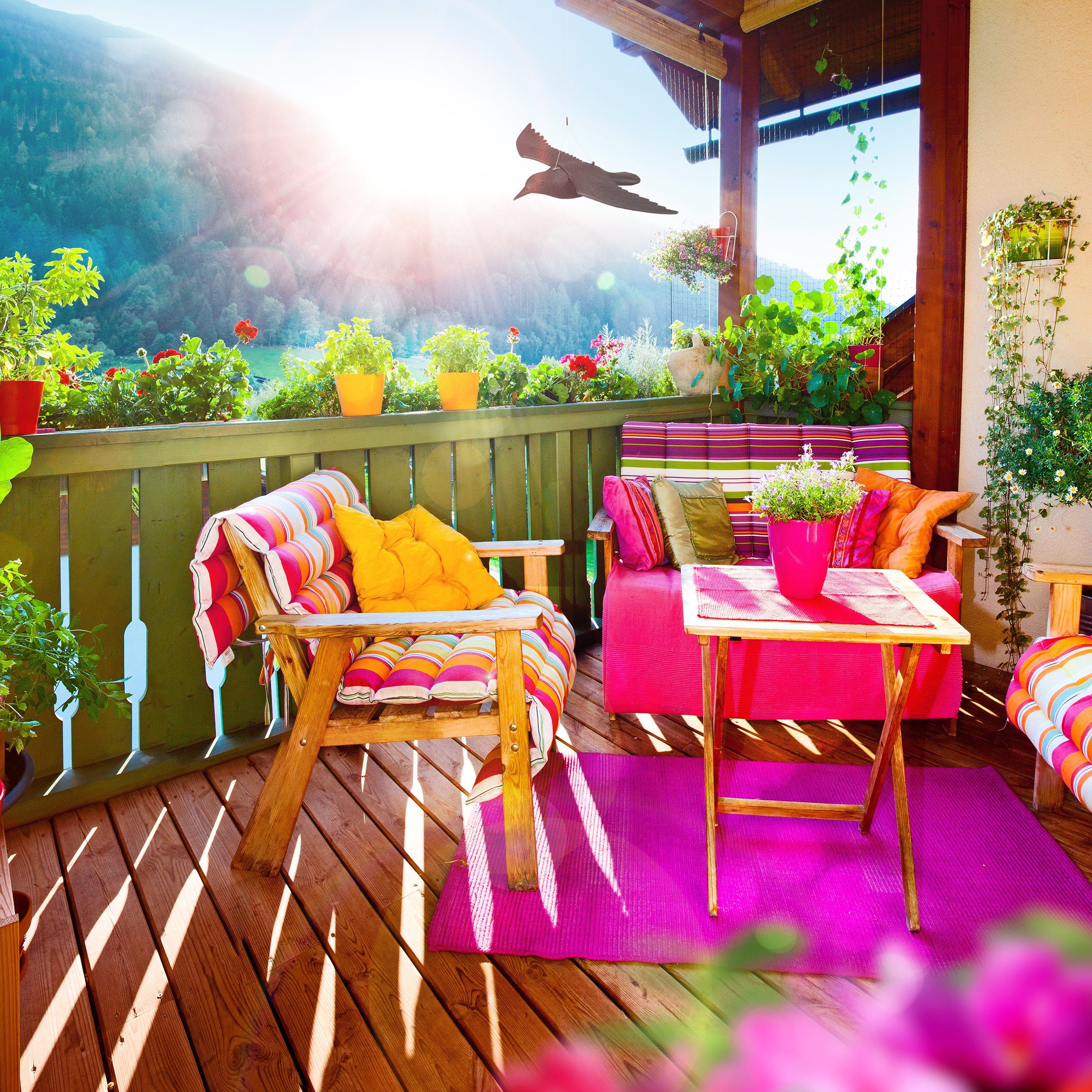 relaxdays Gartenfigur 2x Taubenschreck Krähe fliegend günstig online kaufen