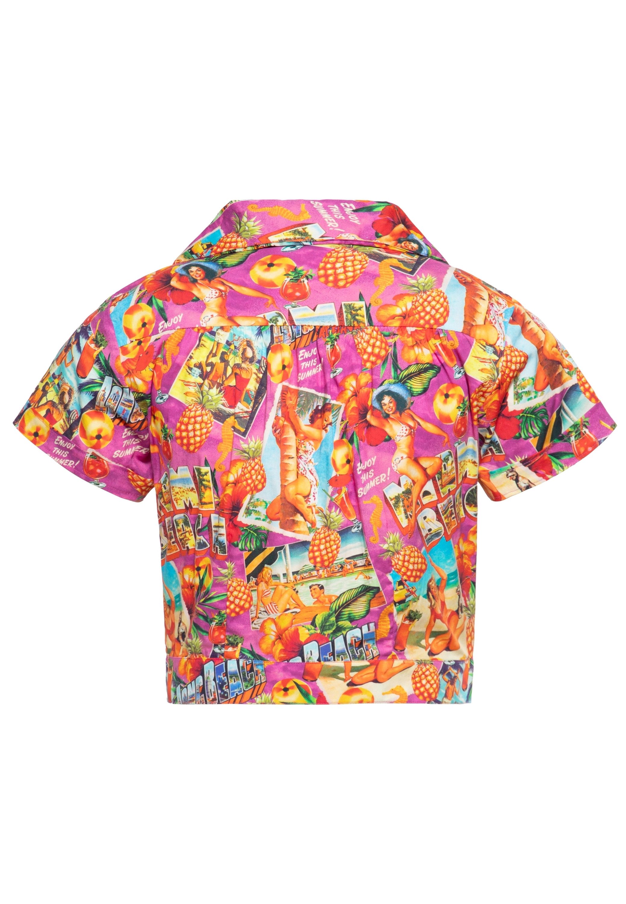 QueenKerosin Kurzarmbluse Miami & Long Beach günstig online kaufen