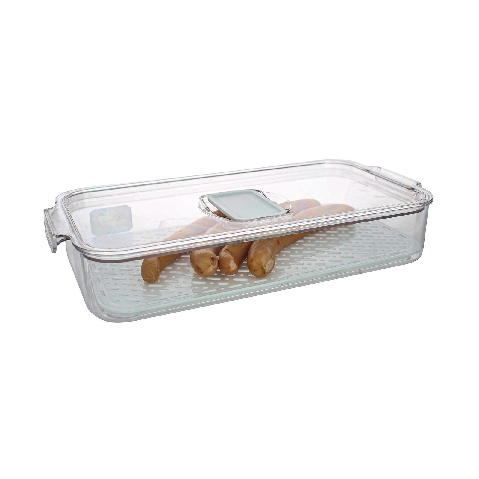 Neuetischkultur Frischhaltedose Kühlschrankbox schmal S, 1-tlg), Deckel mit (Stück, Kunststoff, Frischhaltedose