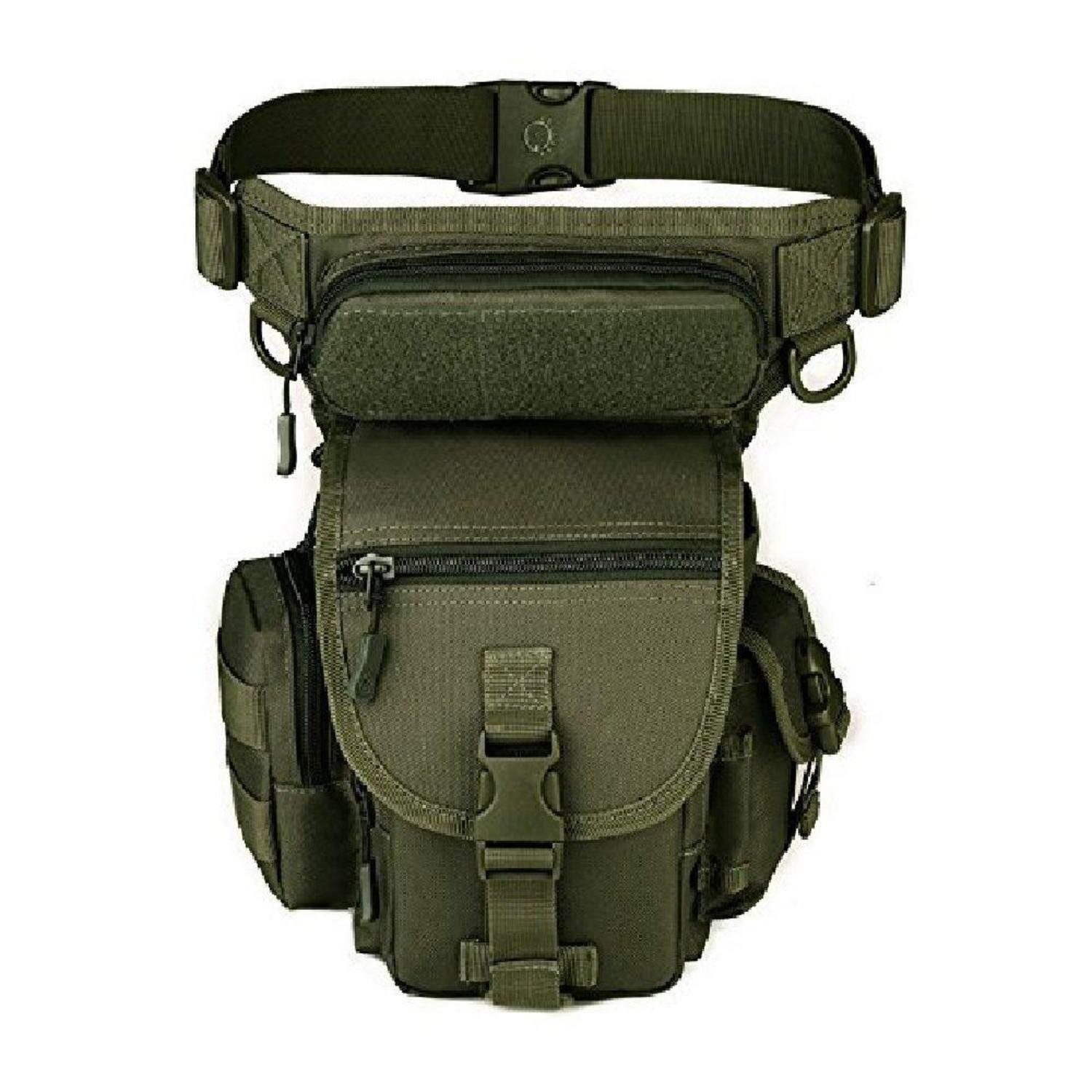 Beintasche Beintasche Taktische Hüfttasche MOLLE Einheitsgröße Army Green