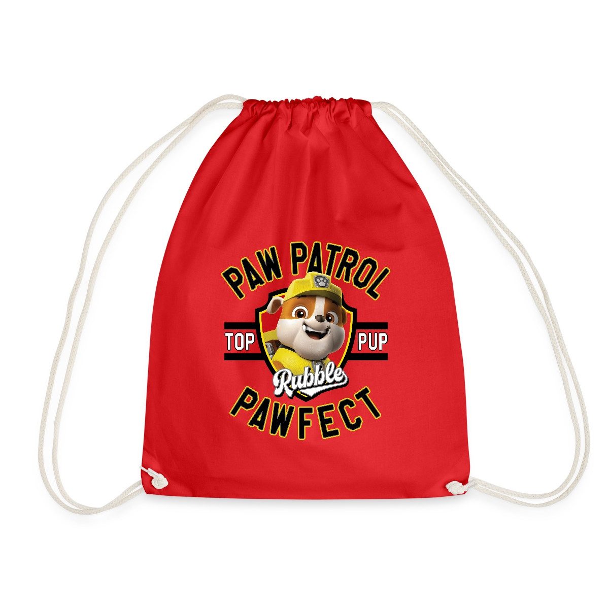 Spreadshirt Turnbeutel Paw Patrol Rubble Pawfect Turnbeutel (1-tlg)