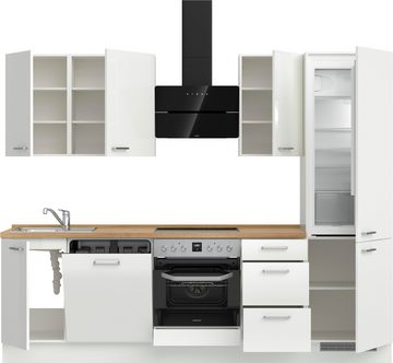 nobilia® Küchenzeile "Flash premium", vormontiert, Ausrichtung wählbar, Breite 270 cm, ohne E-Geräte