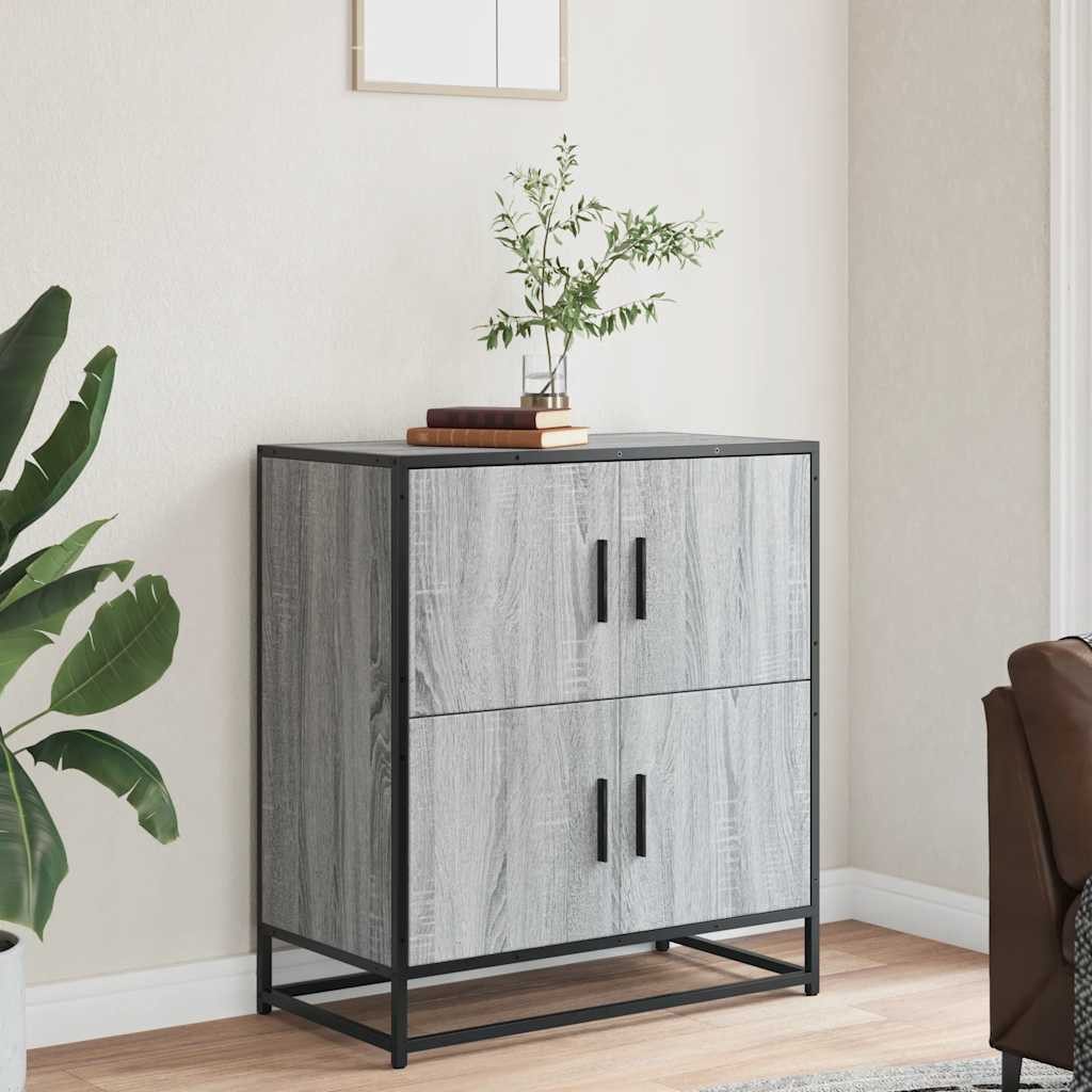 vidaXL Sideboard Sideboard Grau Sonoma 68x35x76 günstig online kaufen