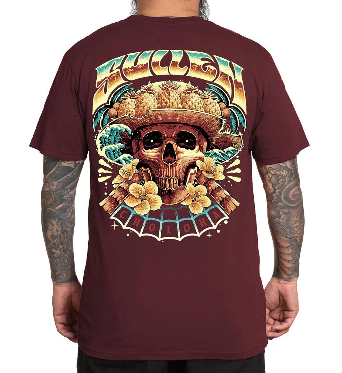 Sullen Clothing T-Shirt Skulloha Tawny Port