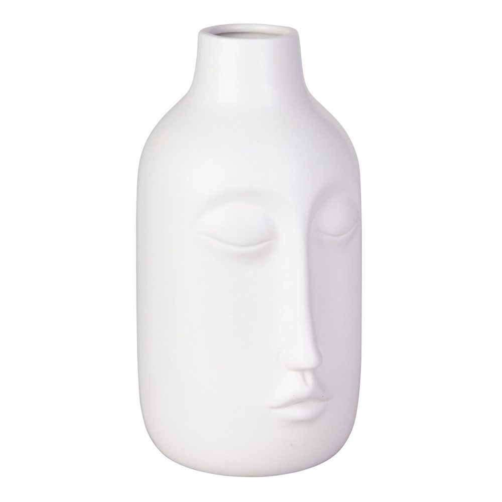 MICA Dekovase Vase - Gesicht - ca. 13,5 x 15,5 x 25,5 cm - 1 Stück