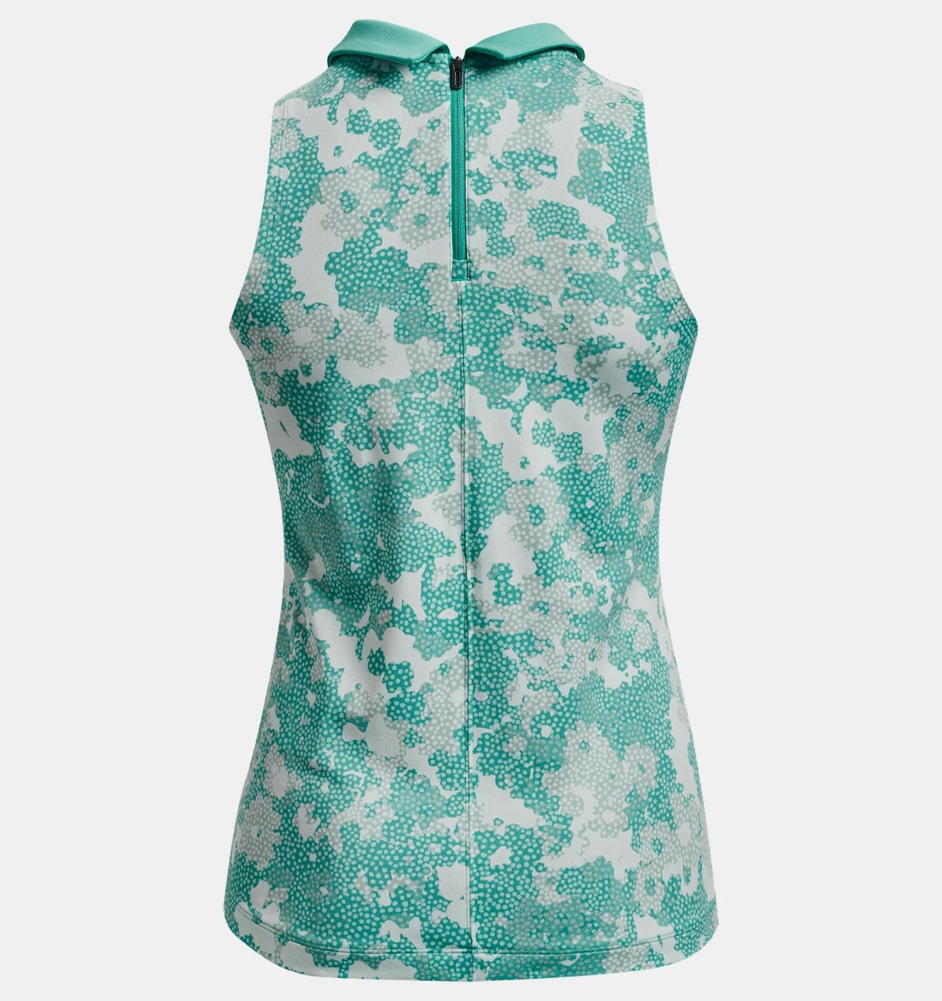 Under Armour® Poloshirt Under Armour Golf Polo Zinger Rise Ärmellos Türkis Damen