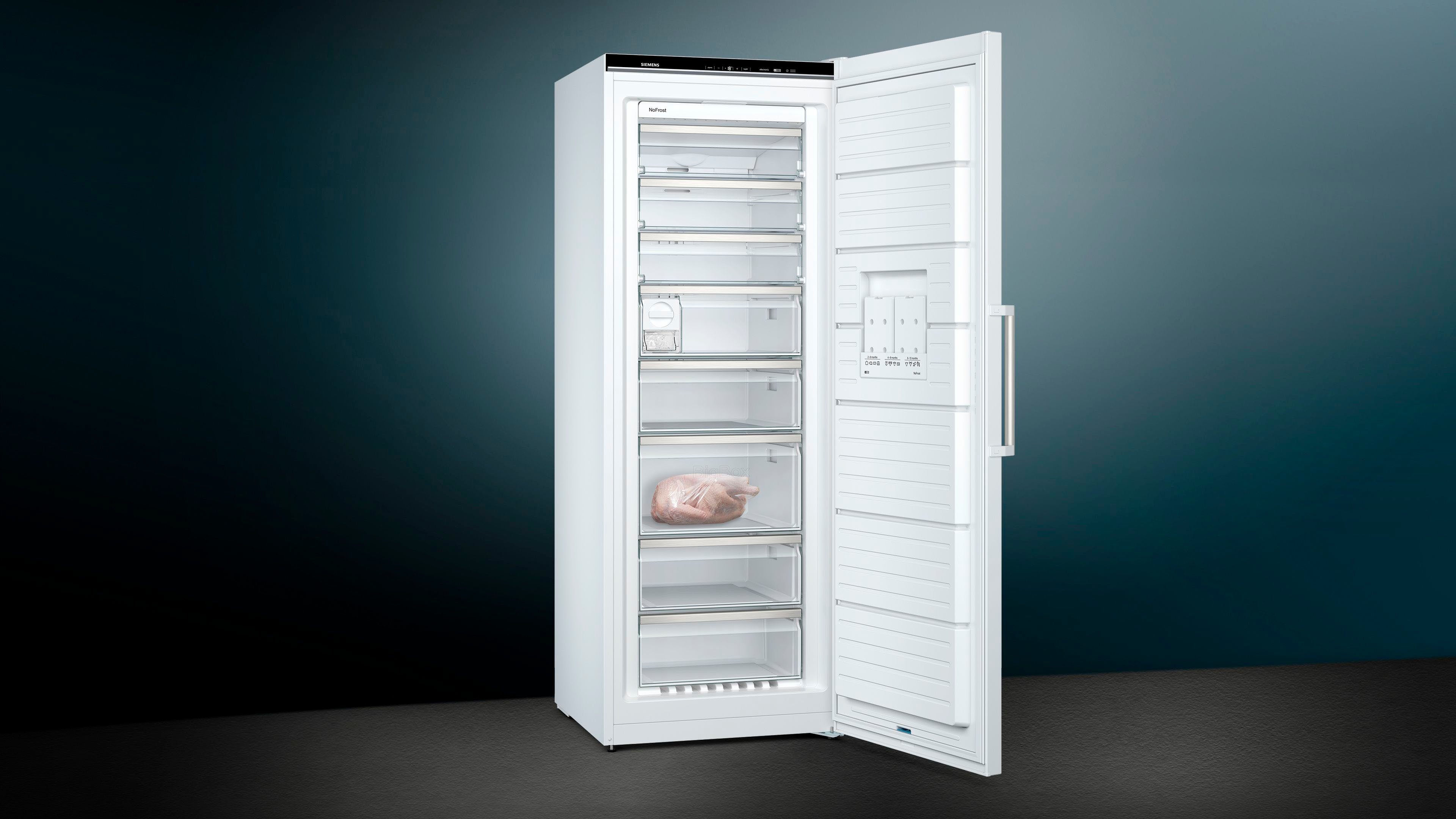 cm Gefrierschrank 191 breit hoch, SIEMENS GS58NAWDV, 70 cm