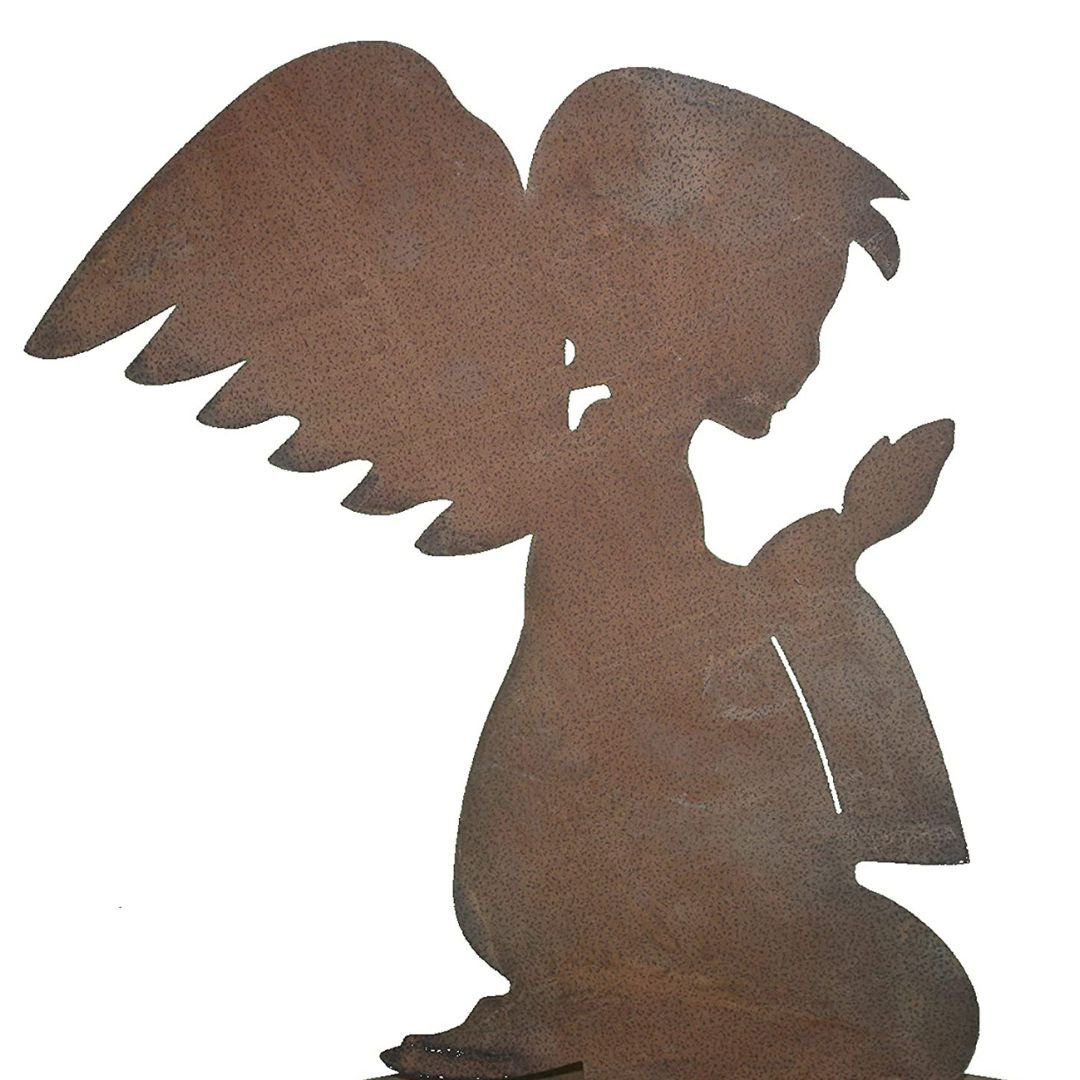 Rostikal Gartenfigur Engel Figuren Garten Metall günstig online kaufen