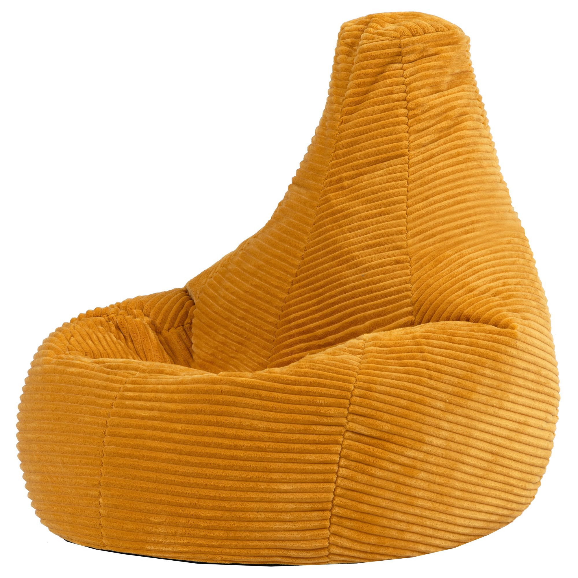 icon Sitzsack Kinder Sessel aus Cord Flauschig „Dalton", 69x59x65cm, Made in Germany, für Kinderzimmer, mit Füllung