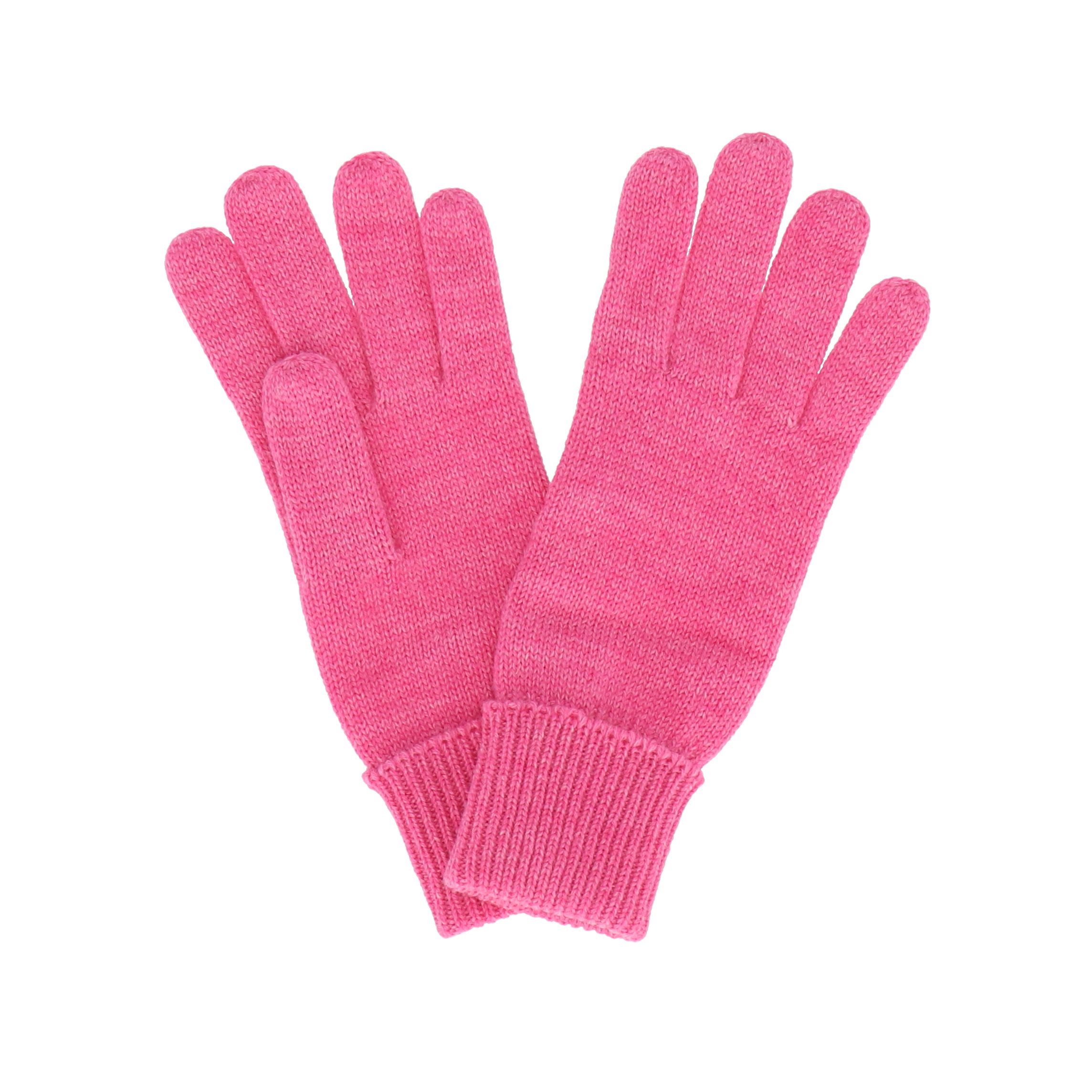 Strickhandschuhe halsüberkopf Accessoires Wollanteil pink Feinstrick mit