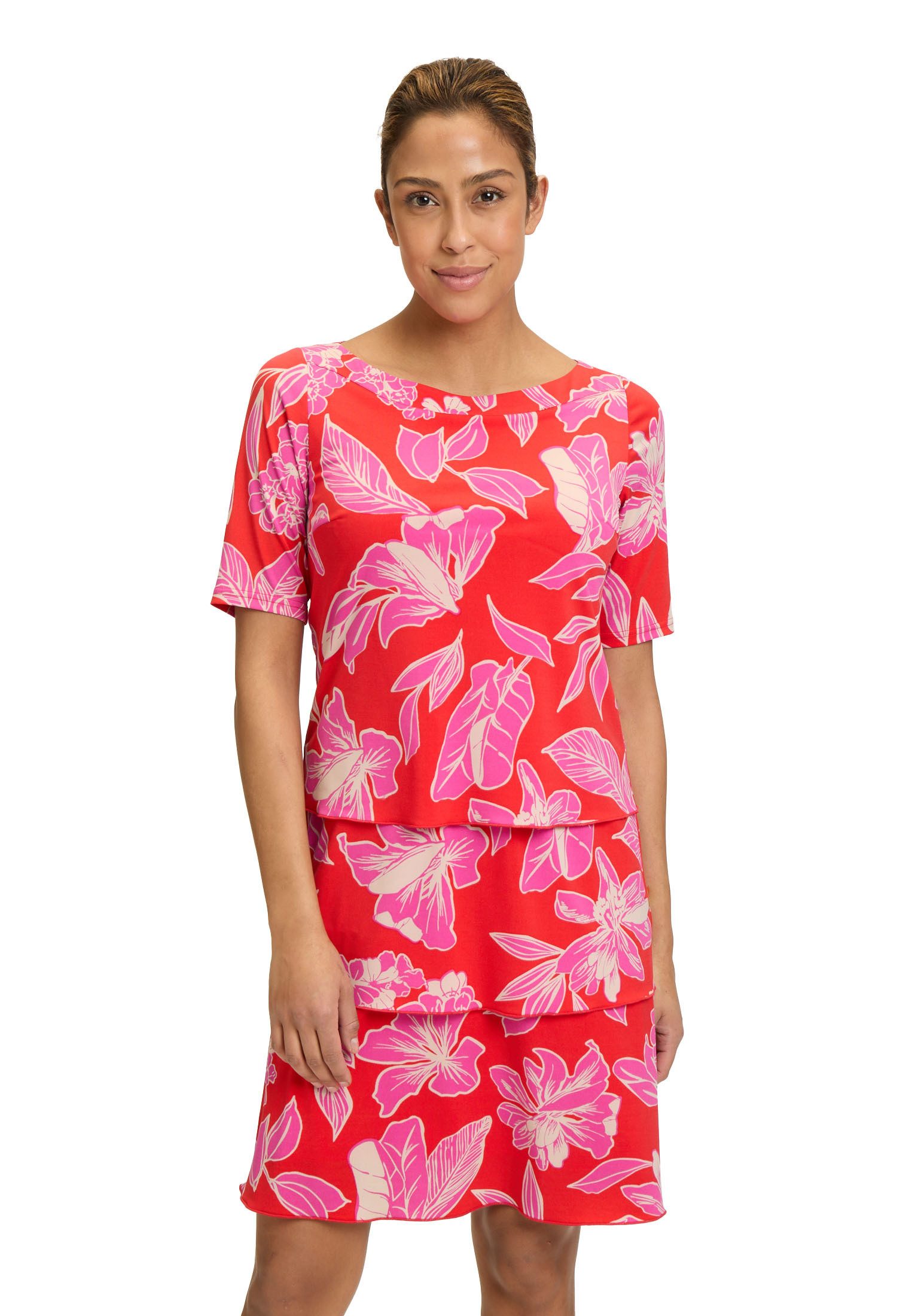 Sommerkleid Betty Barclay Stufenkleid kurzarm