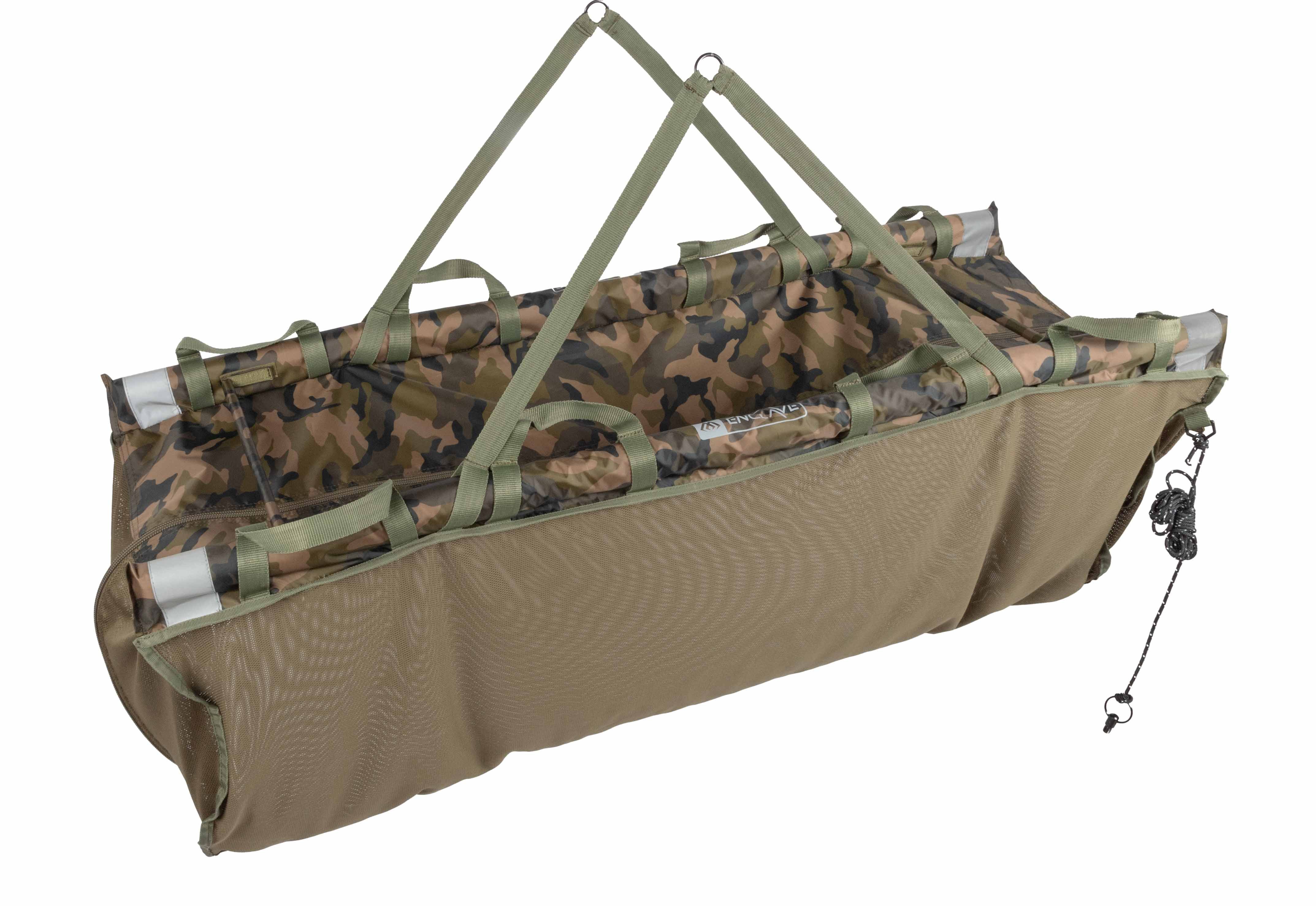 Fischwaage Wiegeschlinge - Abhakmatte - CARP SLING - ENCLAVE CAMO WIDE SLING