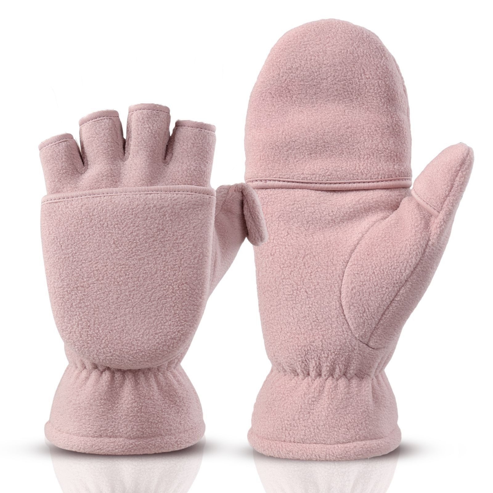 Coonoor Fahrradhandschuhe Winterhandschuhe Herren Damen Handschuhe, Winter Warme Touchscreen Winterhandschuhe Thermo Fingerlos, Outdoor Fingerhandschuhe Weiche
