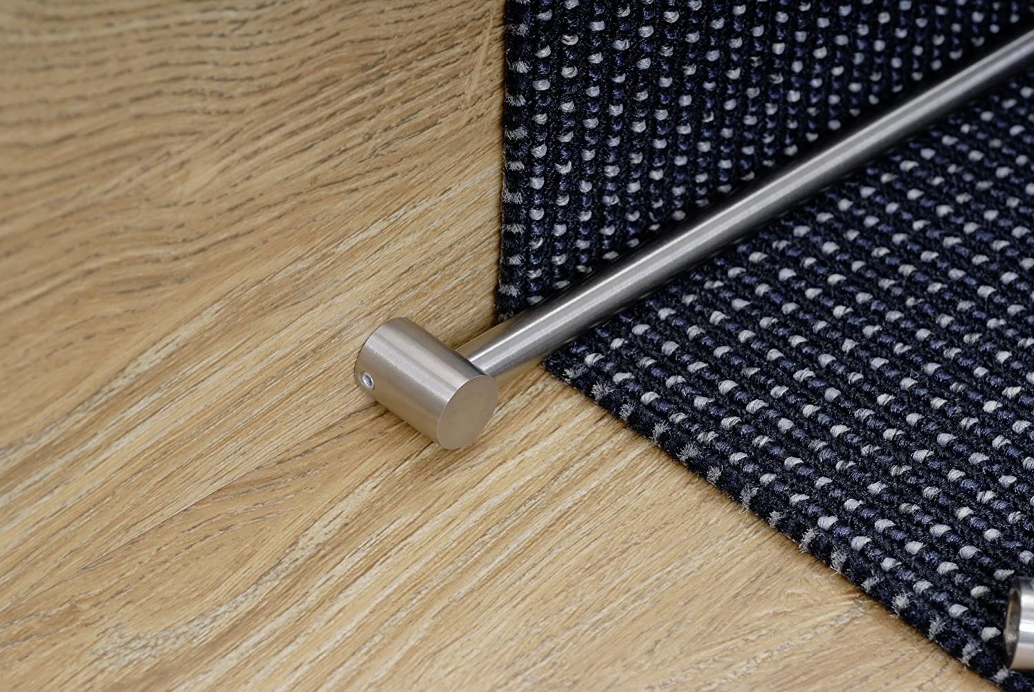 Garduna Treppenläuferstange Teppichstangen/Treppenstangen - Set inkl. Endhalter (1-St., Komplett-Set)