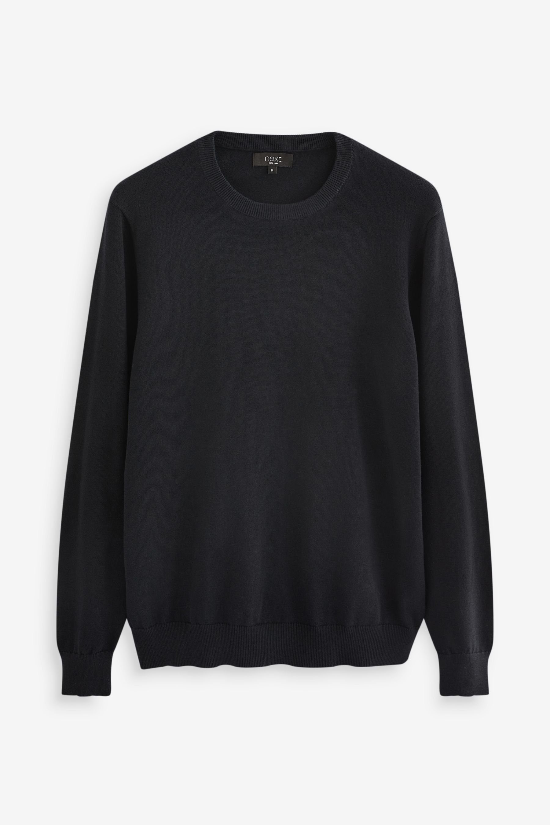 Next Rundhalspullover Pullover aus reiner Baumwolle günstig online kaufen