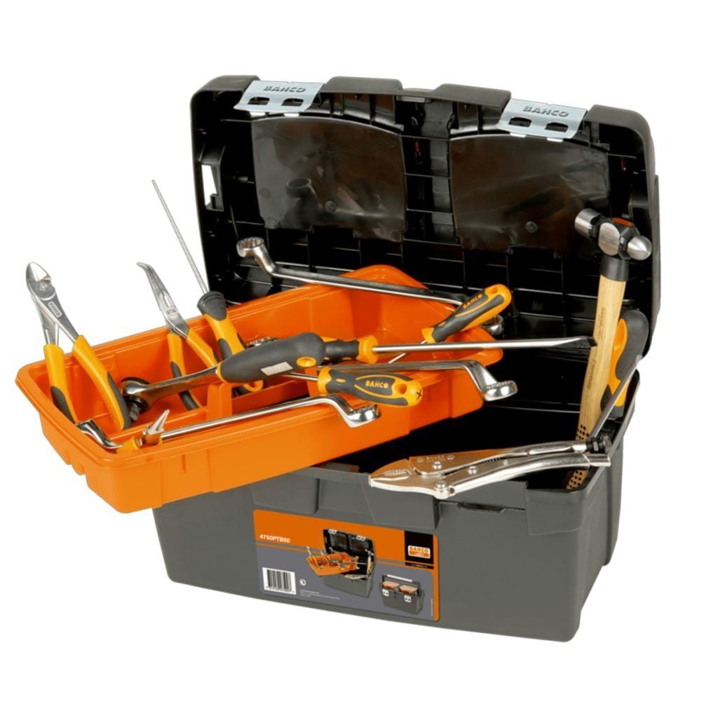 BAHCO Robuster Werkzeugkoffer Werkzeugkasten Werkzeugbox Werkzeugkiste 27/37L 