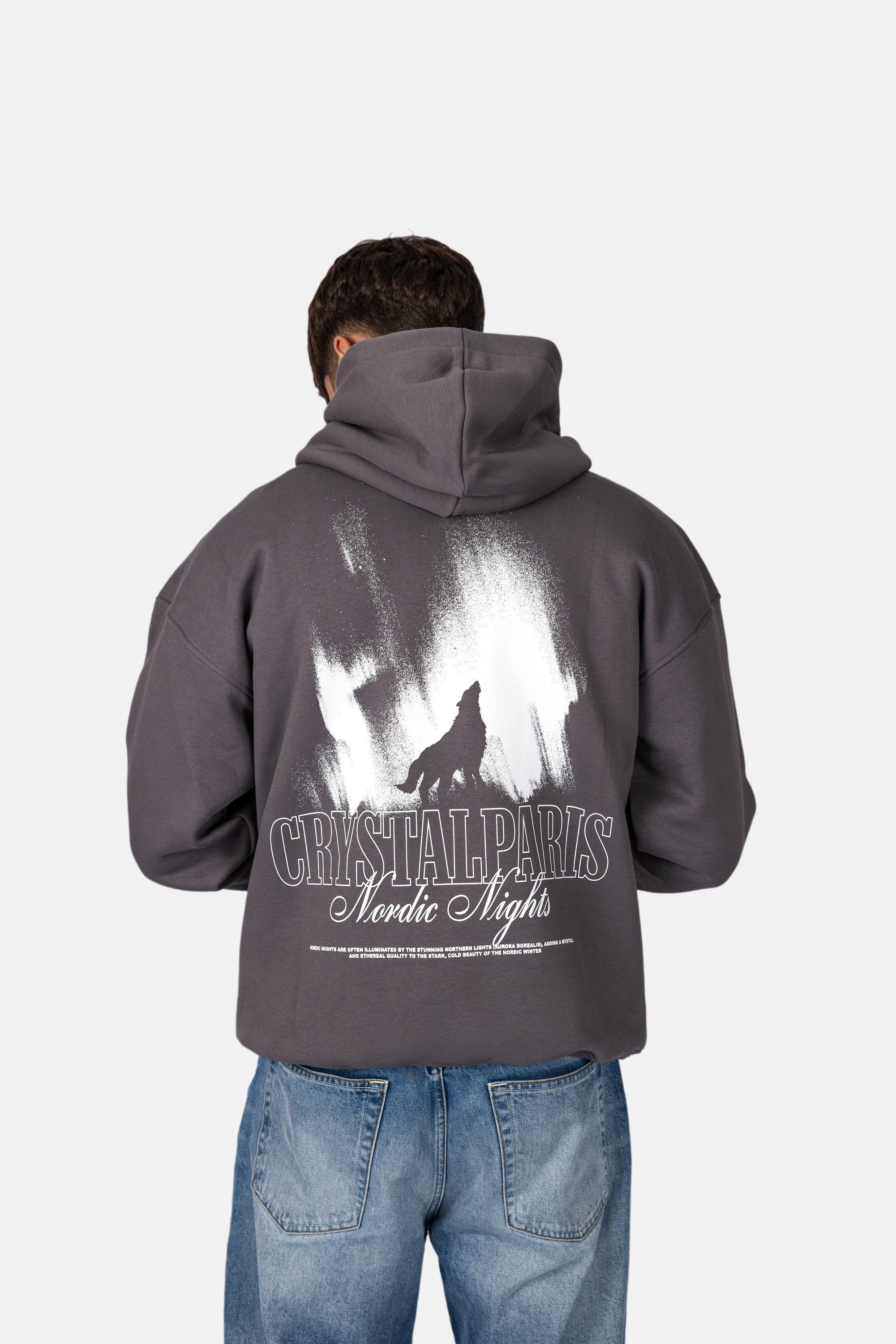 Crystal Paris Kapuzenpullover Wolf (1-tlg)