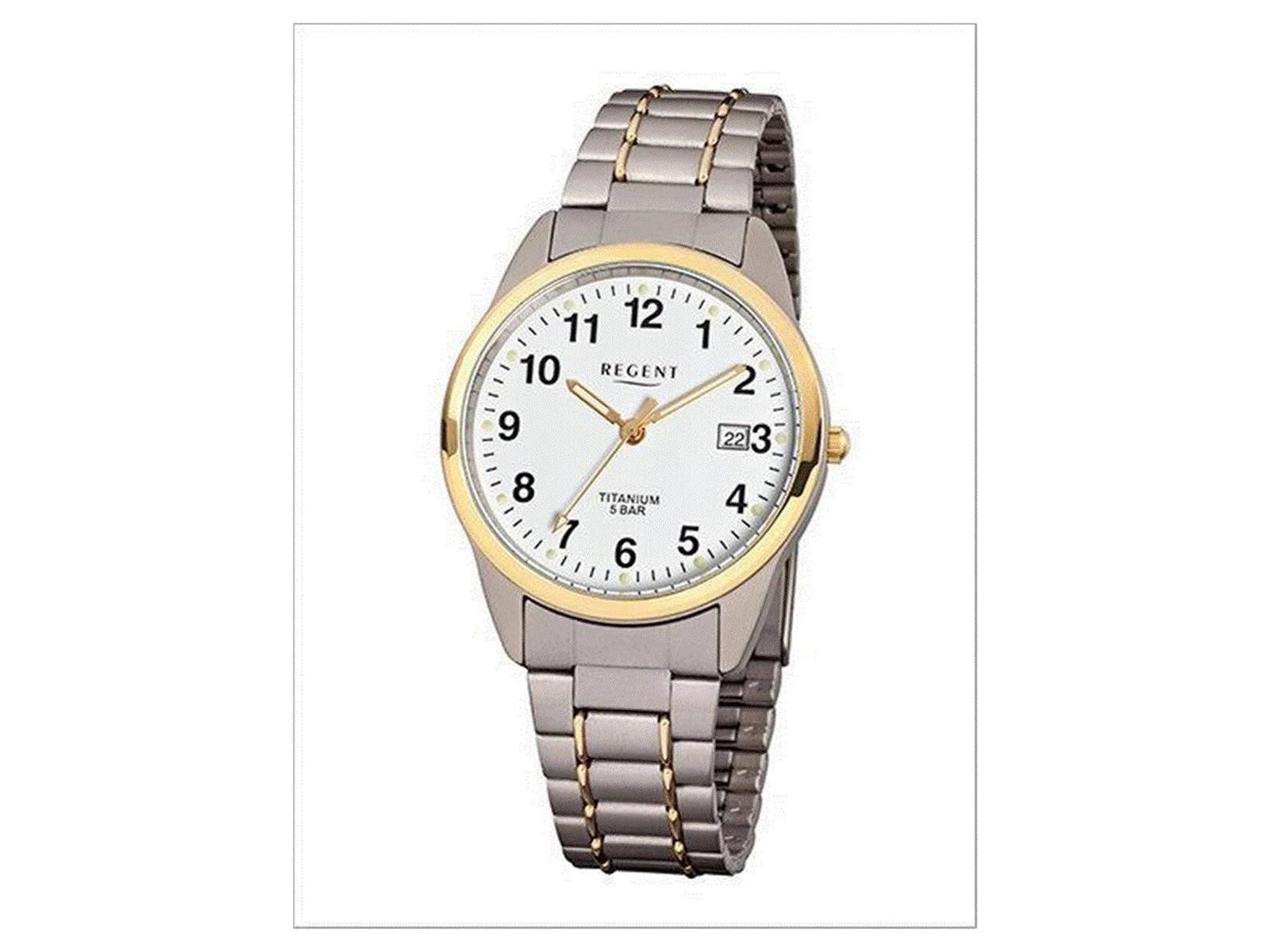Regent Uhrenring Regent Herren-Armbanduhr XL Analog Titan 11090231