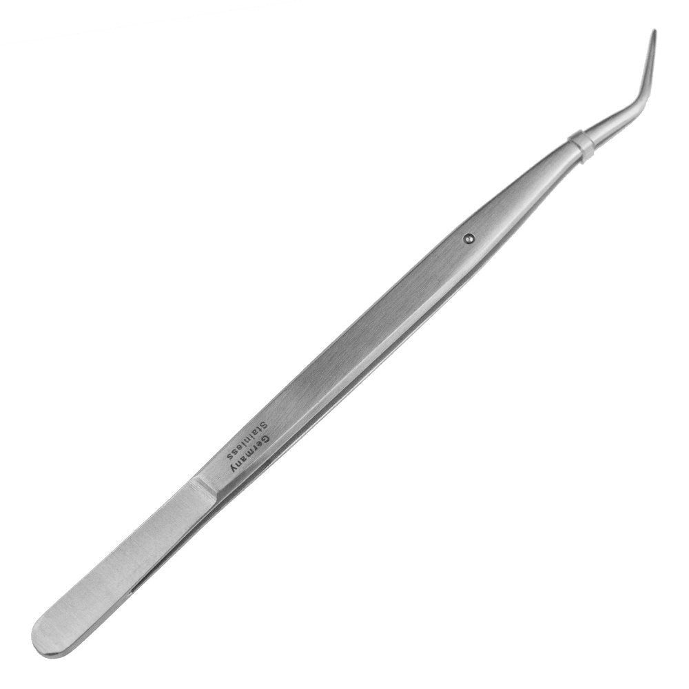 Piercing-Set Pinzette - gekröpft - rostfreier Edelstahl