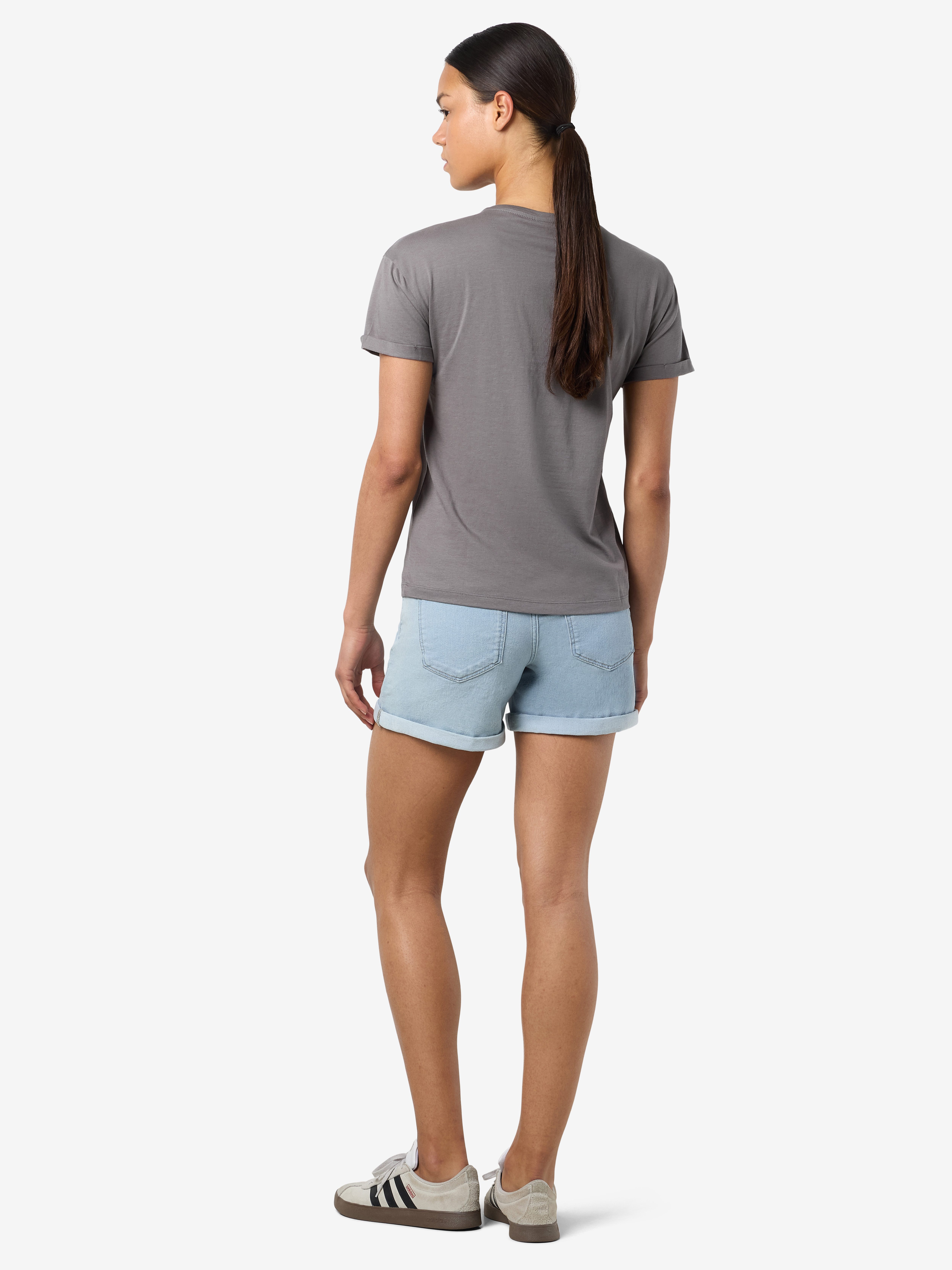 Noisy may Kurzarmshirt NMBRANDY FRONTPRINT S/S TOP JRS NOOS