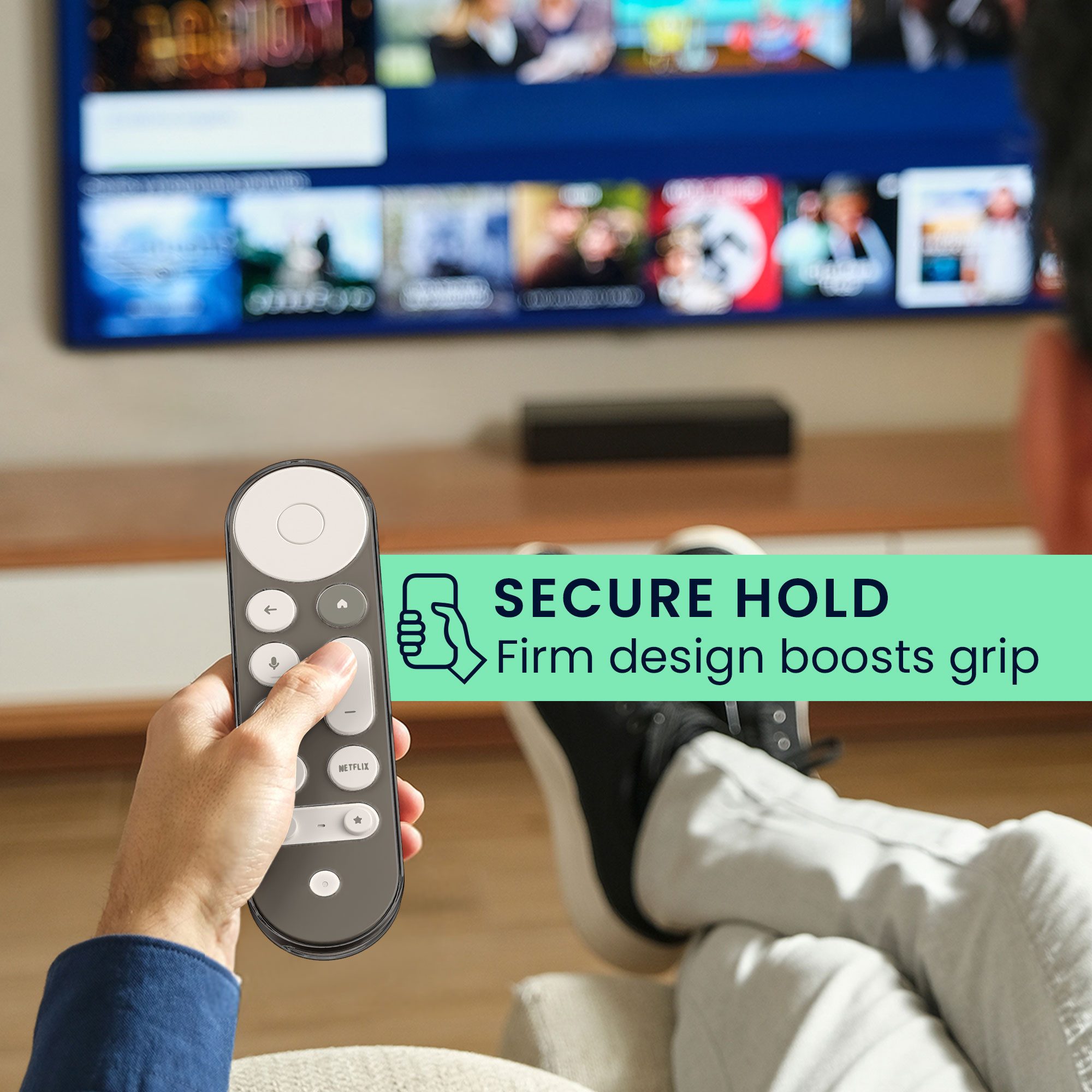 kwmobile Etui Fernbedienung Hülle für Google TV Streamer 4K, Transparente und weiche TPU-Hülle für TV Zubehör