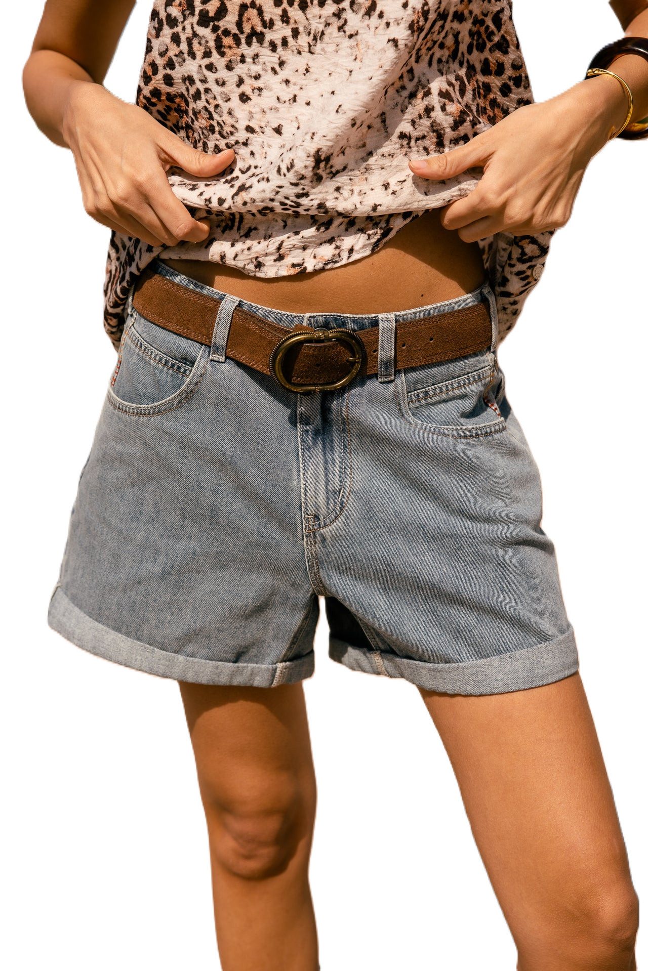 Freeman T. Porter Shorts Kimmy Denim Short - Jeansshorts Damen - Shorts used Waschung