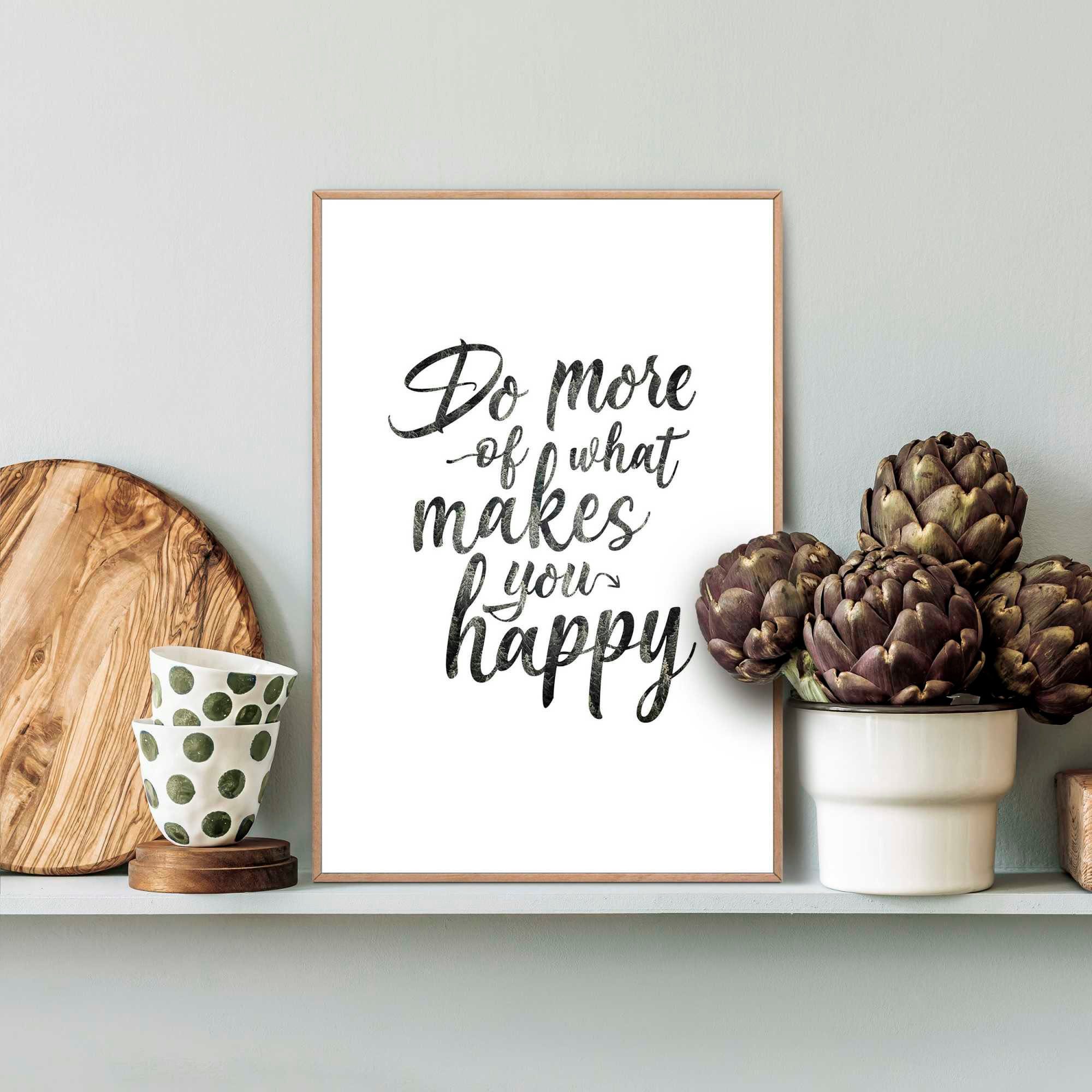 Reinders! Poster Do more of what makes you happy, Mix & Match einfach in  verschiedenen Motive und Größen zu kombinieren