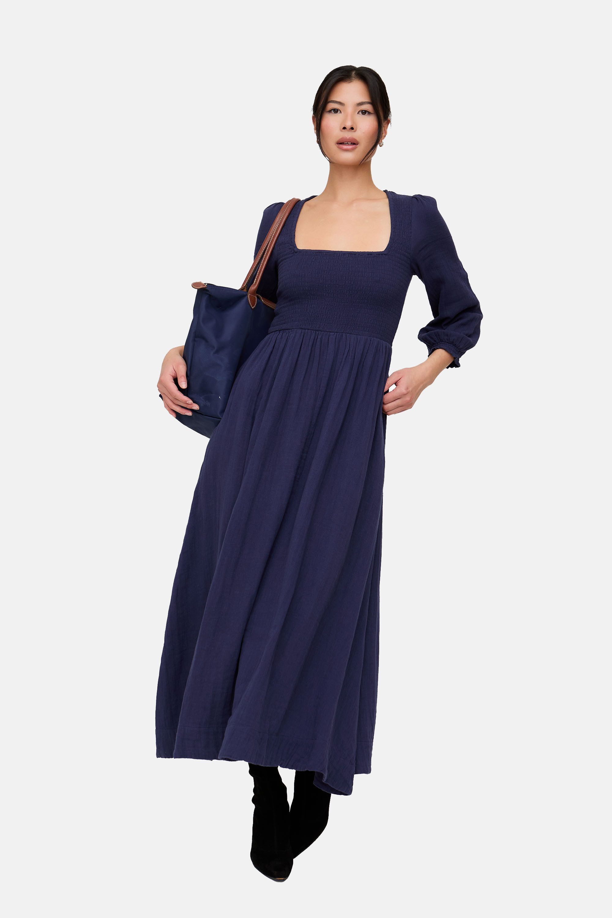 Lily and Lionel Midikleid Pippa Shirred Bodice Maxi Dress Damen günstig online kaufen