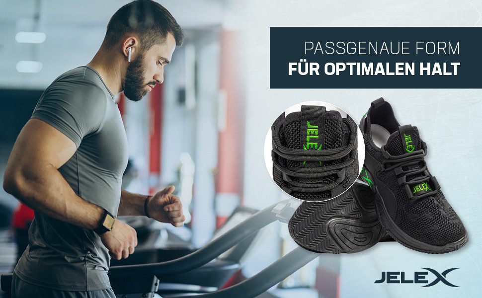JELEX "Performance" Herren Sneaker atmungsaktives, gestricktes Obermaterial