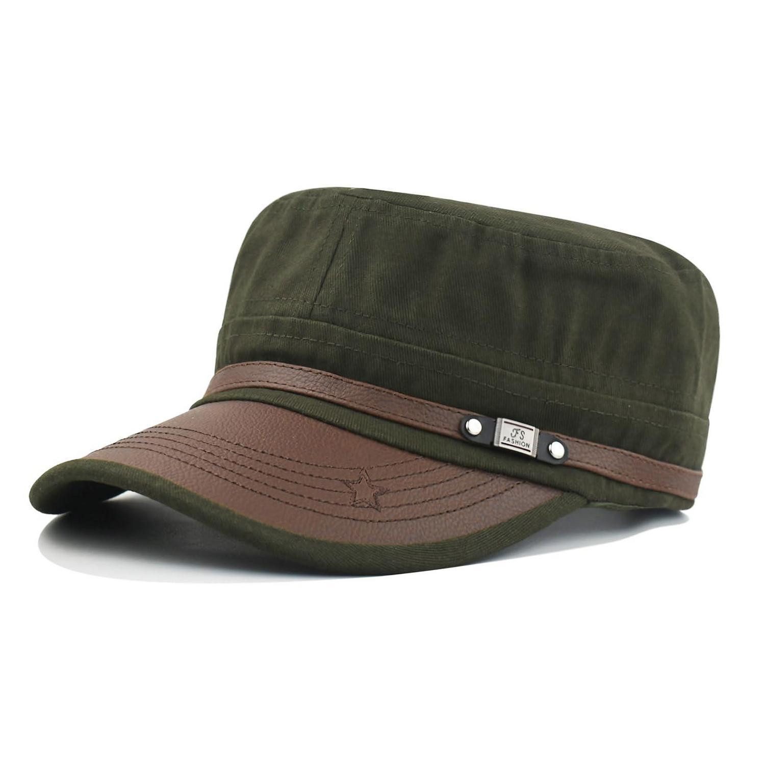 LuxusKollektion Army Cap Baseballmütze Retro Star Armee Grün (1-St)