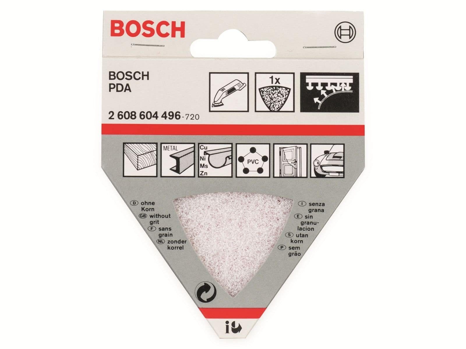Bosch Accessories BOSCH Allesschneider BOSCH Reinigungsvlies für Dreieckschleifer