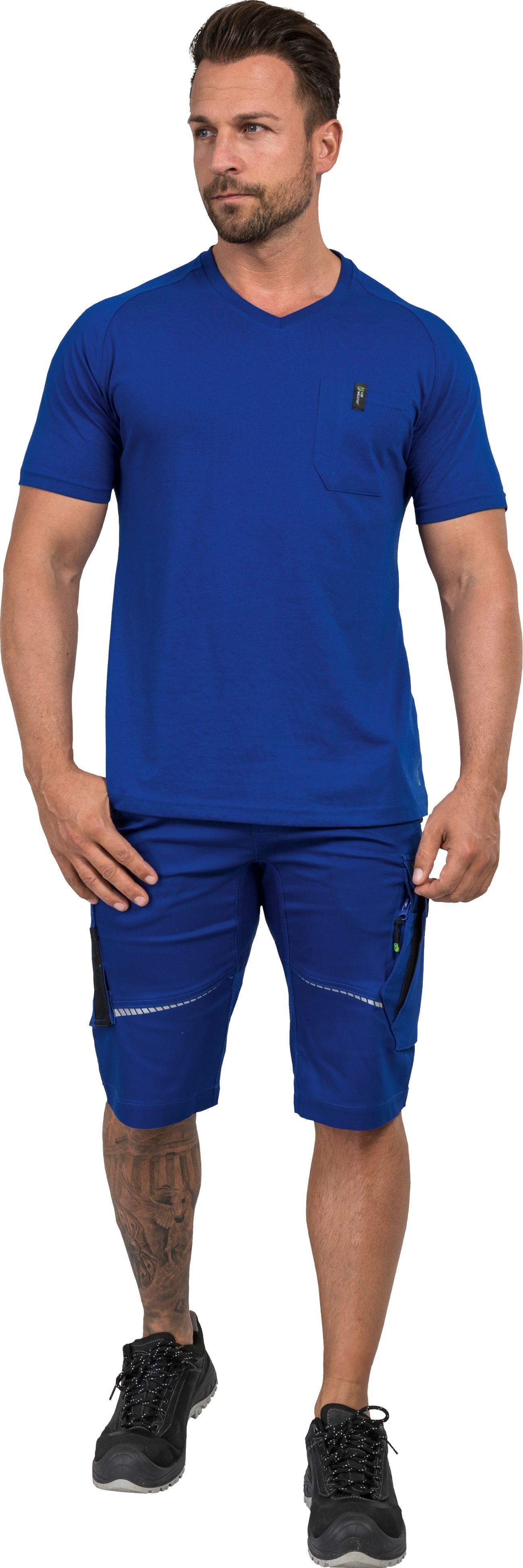 Leibwächter T-Shirt Flex-Line Herren T-Shirt (Funktions T-Shirt aus Baumwollmischung, mit Brusttasche) pflegeleichtes, atmungsaktives & antibakterielles Arbeits – Bild 4 von 5