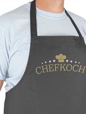 Shirtracer Kochschürze Chefkoch - Hier kocht der Chef - Geschenk für Köche, (1-tlg), Kochschürze Herren Männer