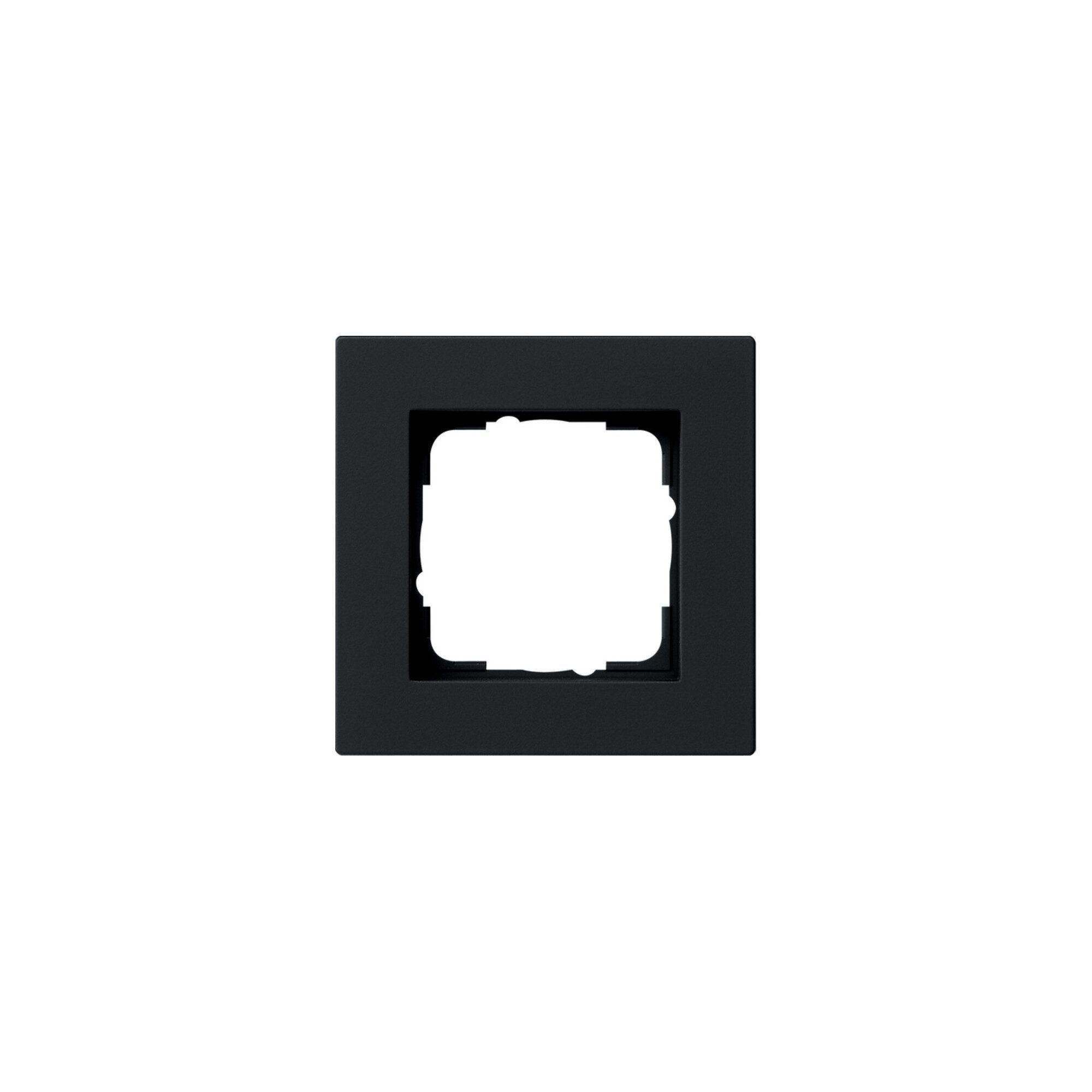 GIRA Abdeckplatte Gira Abdeckrahmen 1f. sw flach 0211095