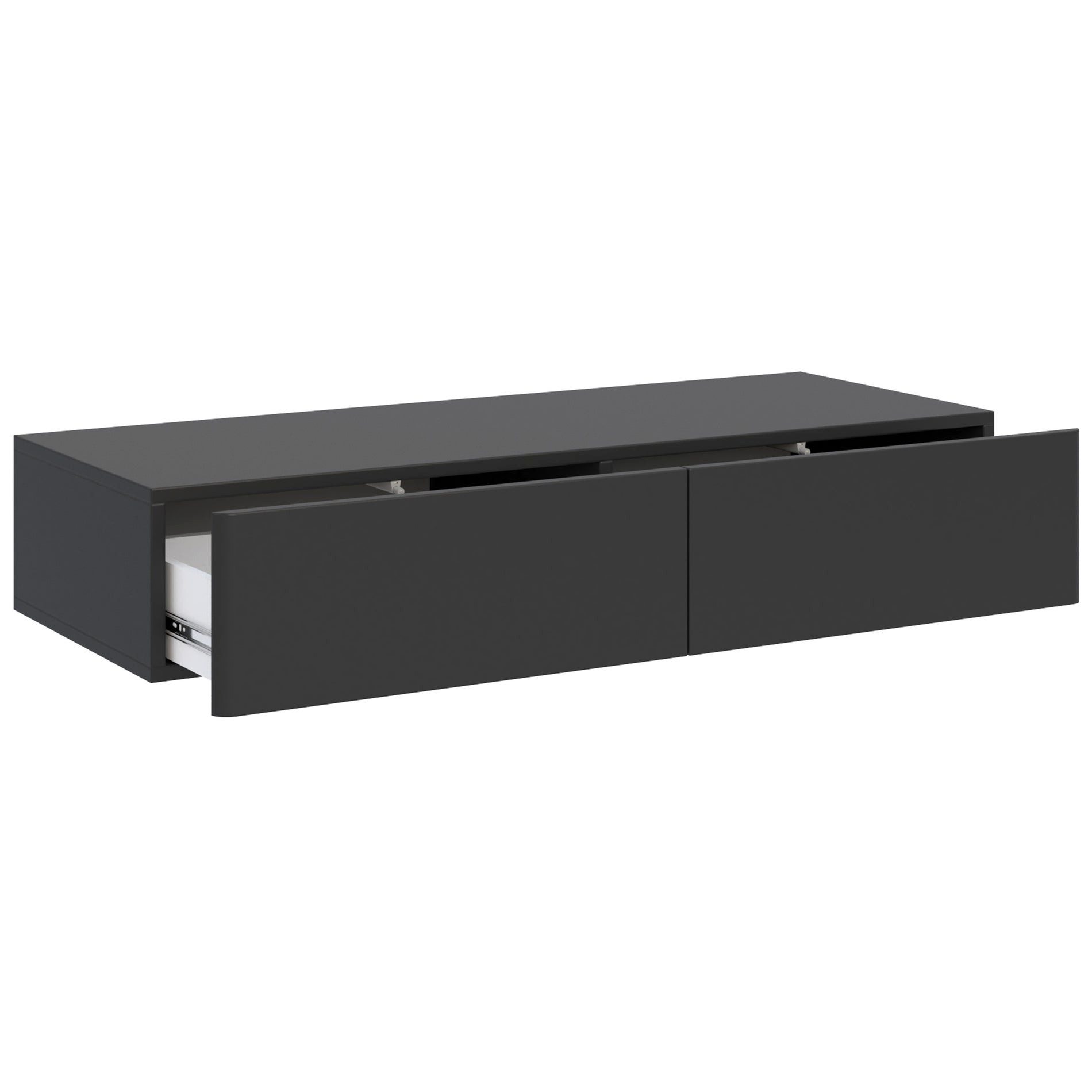 Selsey Schminktisch OLIO, Wandhängender Schminktisch mit 2 Schubladen, 110 cm breit