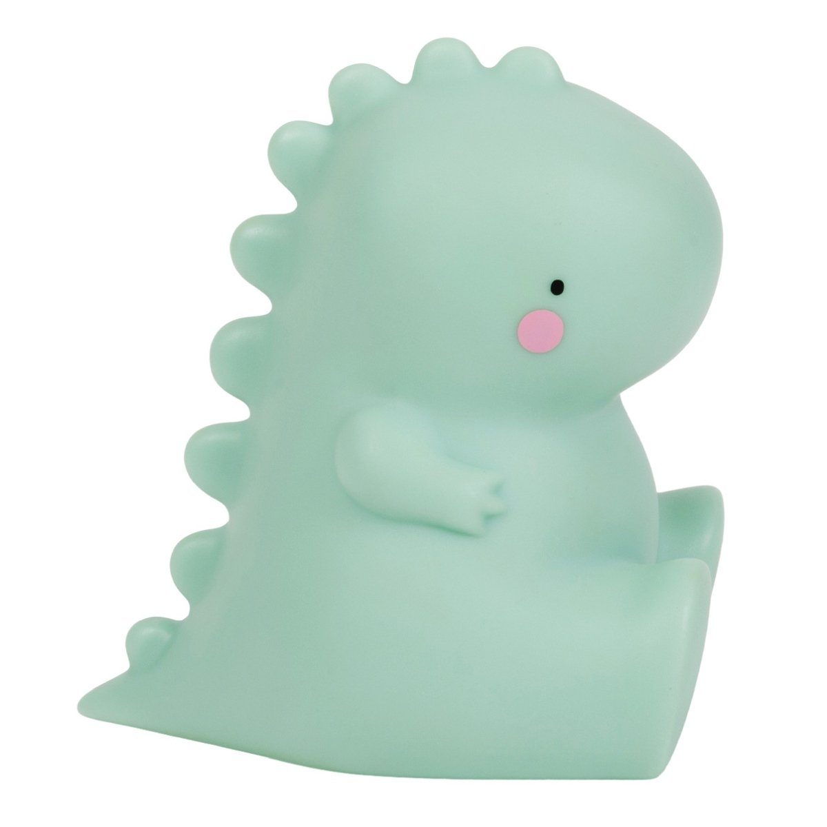 A Little Lovely Company LED Nachtlicht Nachtlicht T-Rex 13,5cm Grün Einschlaflicht inkl Batterie 15 min Timer