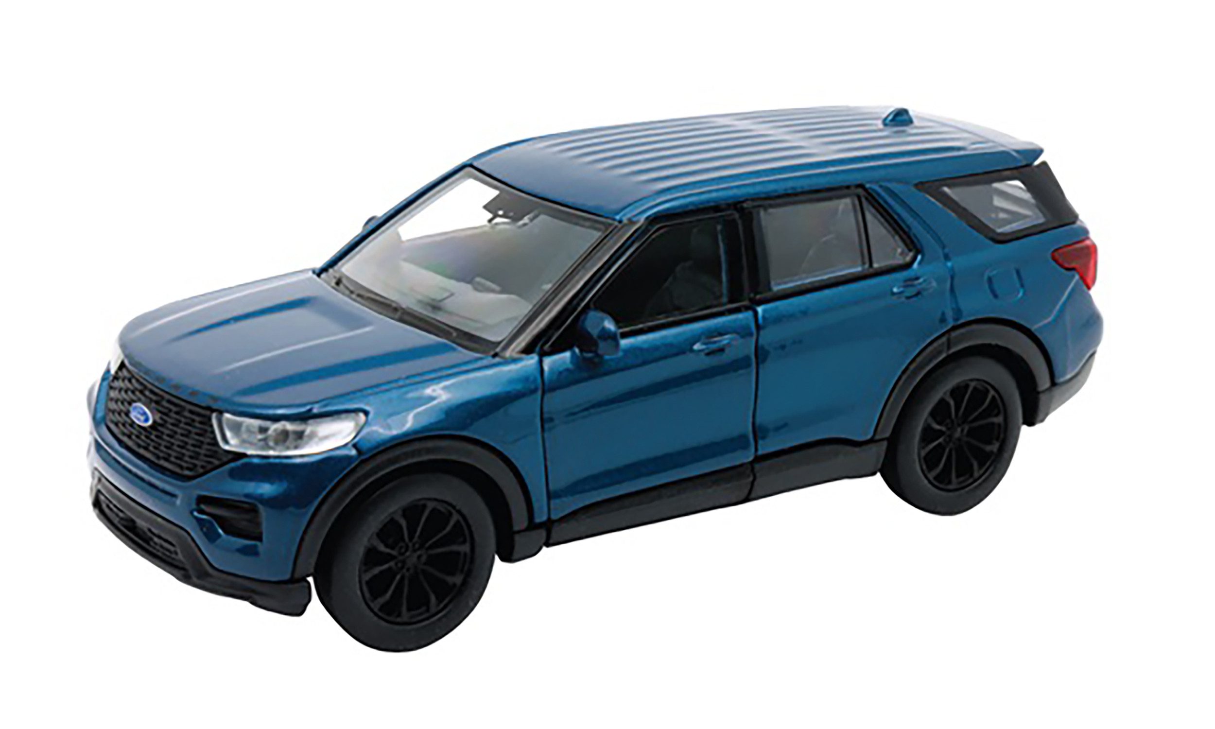 Welly Modellauto FORD EXPLORER 2023 Modellauto 11,8cm Metall Modell 70 (Blau-Metallic), Auto mit Rückzugmotor Spielzeugauto Kinder Geschenk