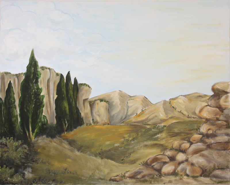 FADEDA Krippen-Zubehör FADEDA Hintergrund Zypresse, Höhe in cm: 70 (1 St)