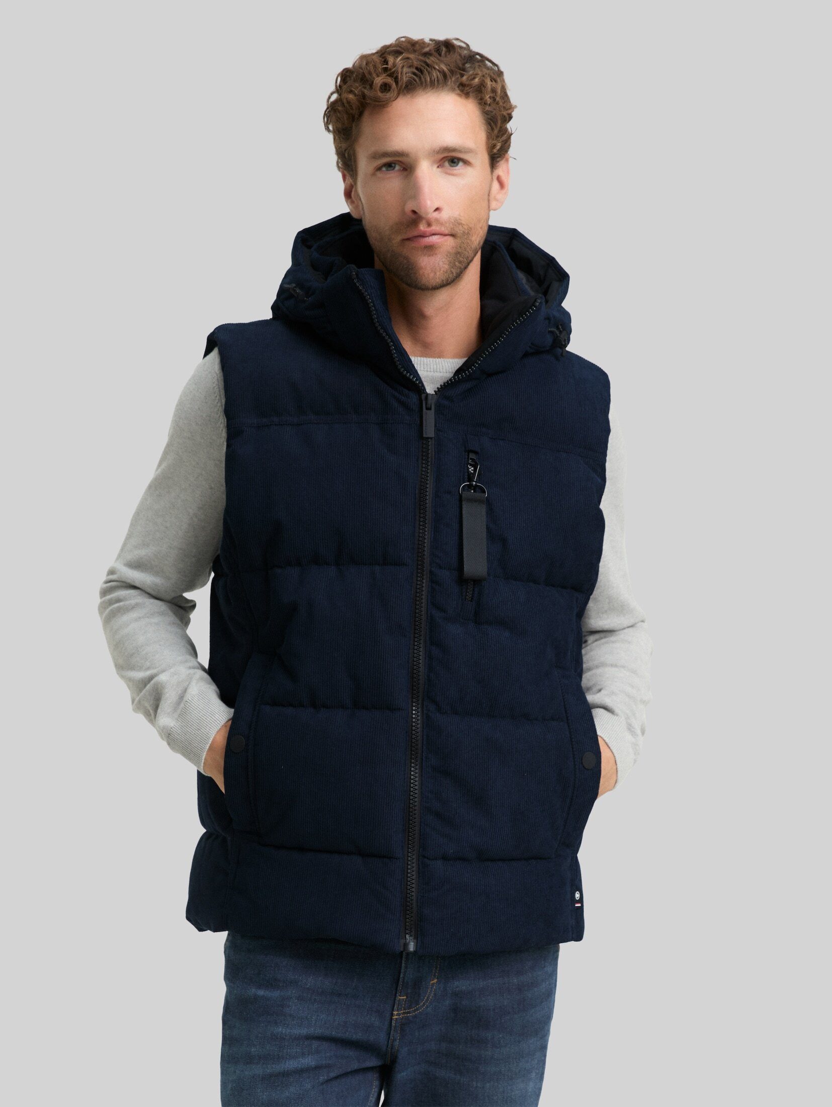 TOM TAILOR Steppweste Jacken Puffer Weste mit abnehmbarer Kapuze