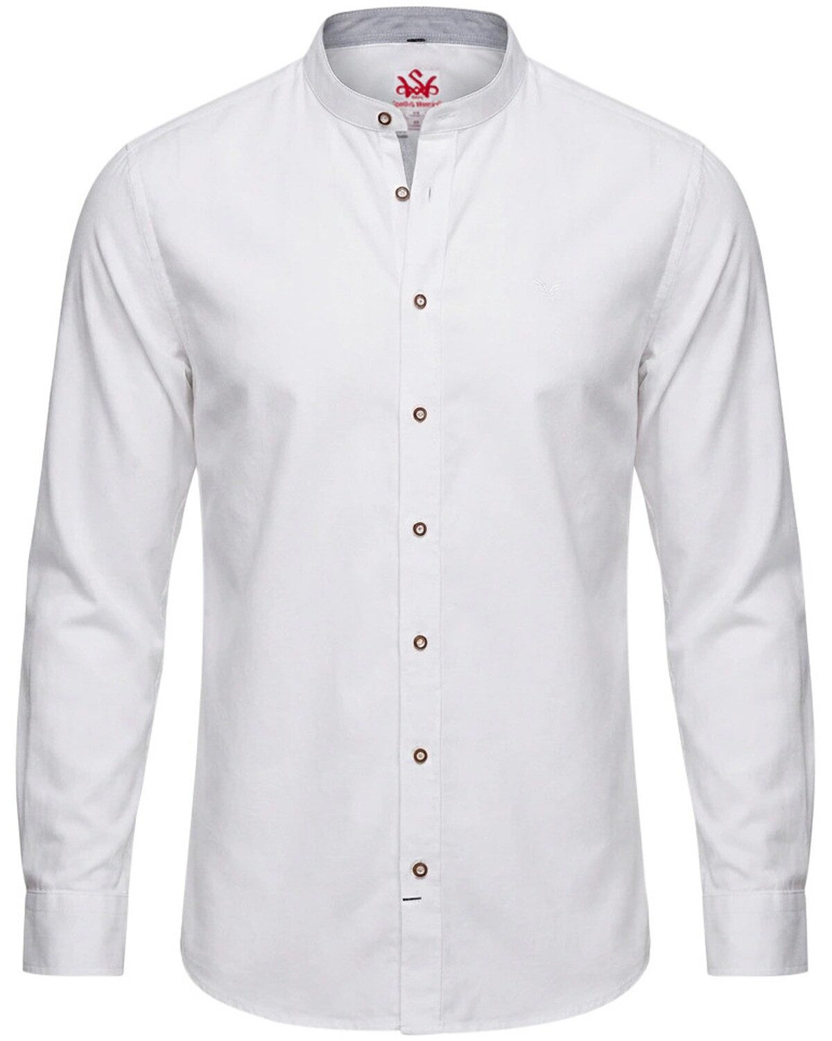 Spieth & Wensky Trachtenhemd Slim Fit Stehkragenhemd Finsterau
